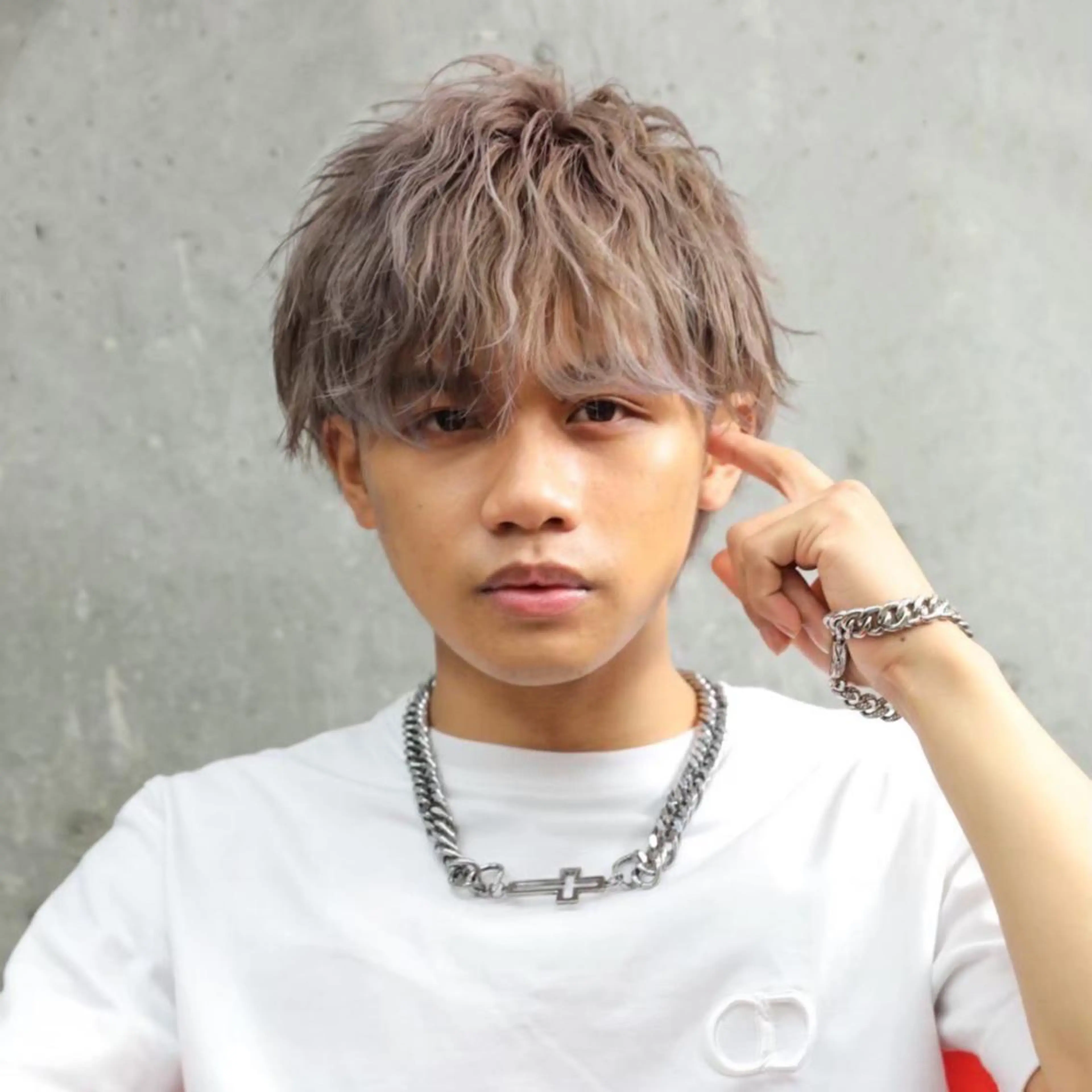 ショート カラー パーマ メンズ モヒカン マッシュ メンズパーマ ツイストスパイラルパーマ 波巻きパーマ BIRTH by Happiness所属・【メンズ専門】 古田　隆悟のヘアスタイル