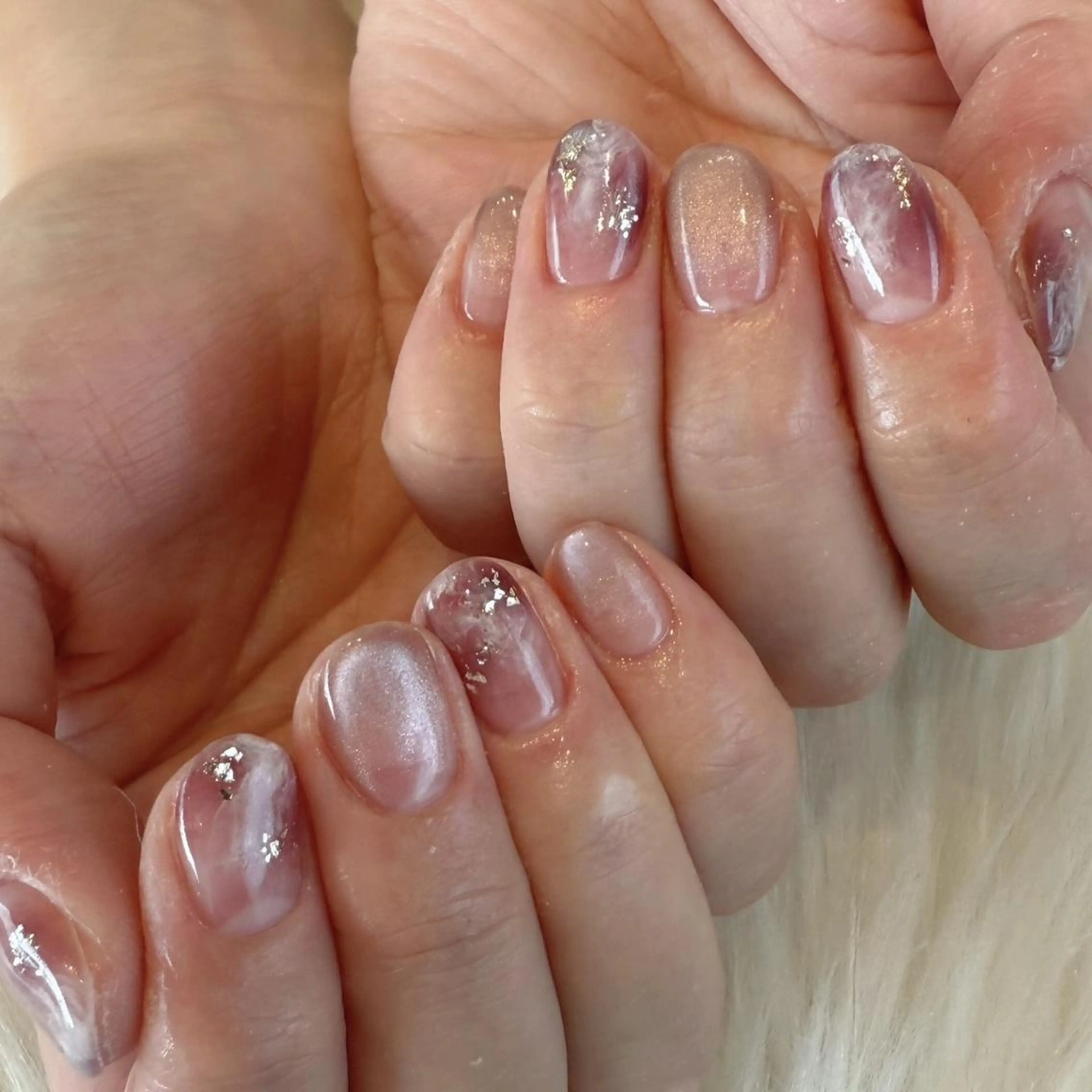 ネイル マグネットネイル ニュアンスネイル ハンドネイル Kanai Harukaのネイルデザイン