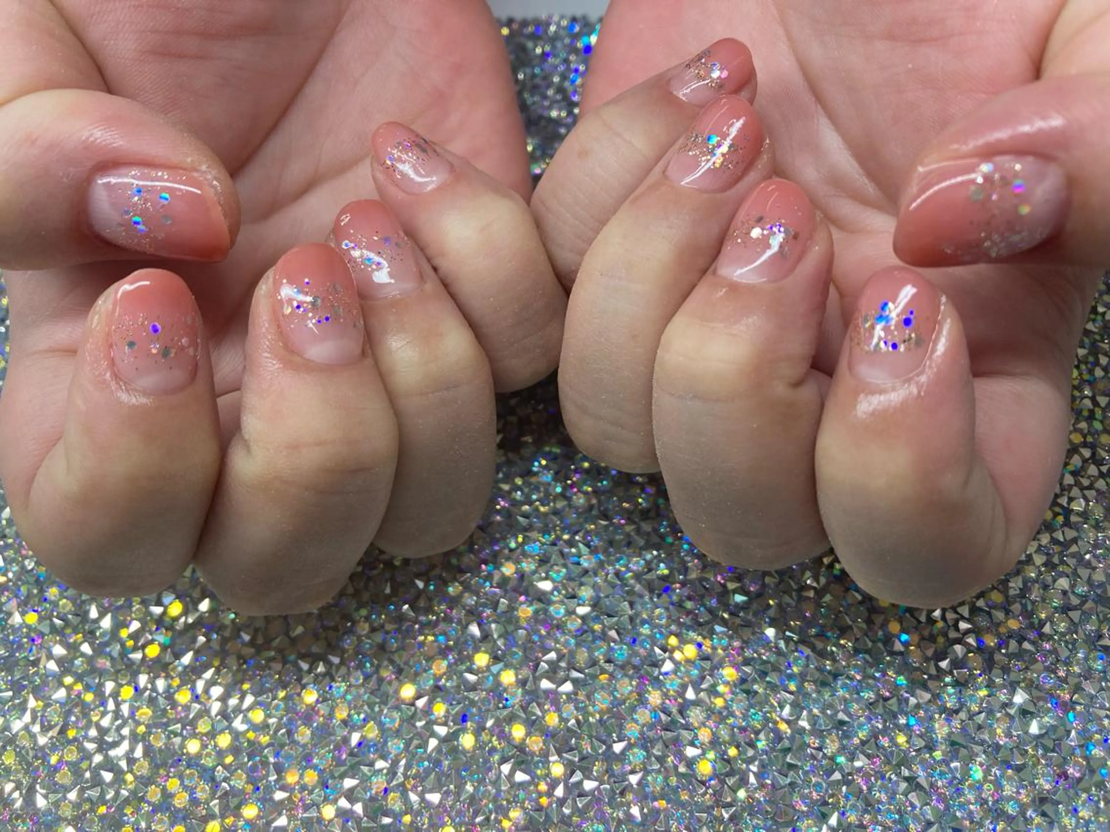 ネイル キラキラネイル ラメ(グリッター) ハンドネイル Nail Salon L’arc所属・Kawasaki Shinyaのネイルデザイン