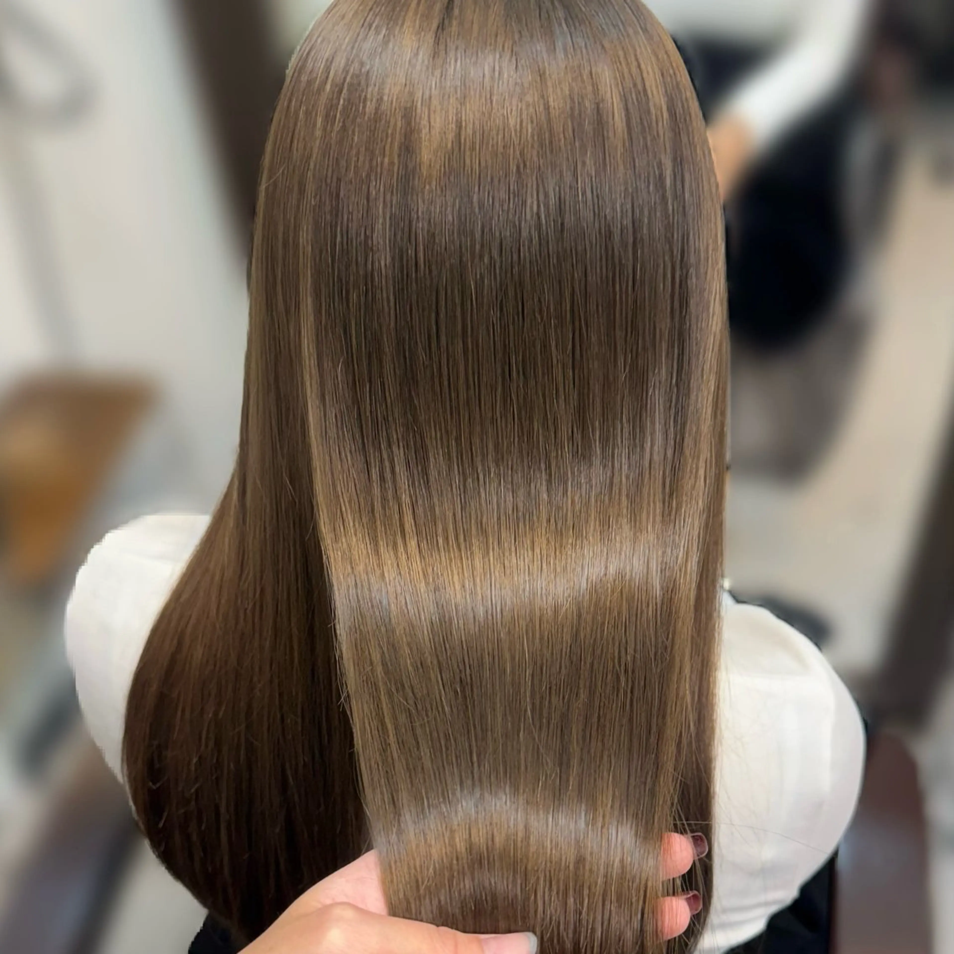 ロング カラー トリートメント たぴ。ぱつっとボブ /暖色艶カラー🍒のヘアスタイル