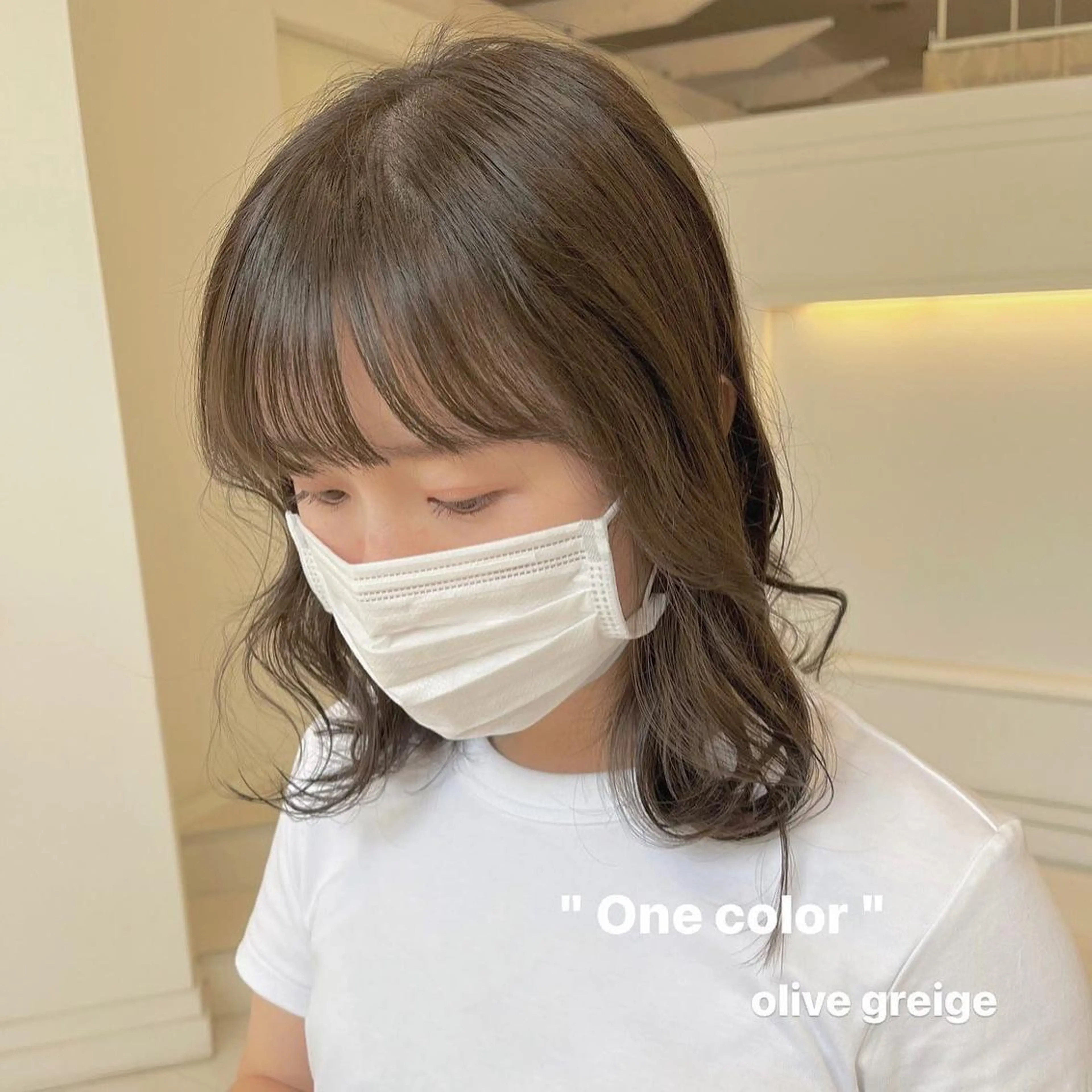 ミディアム カラー カット ヘアカラー GOODDAY ヘアサロンのヘアスタイル