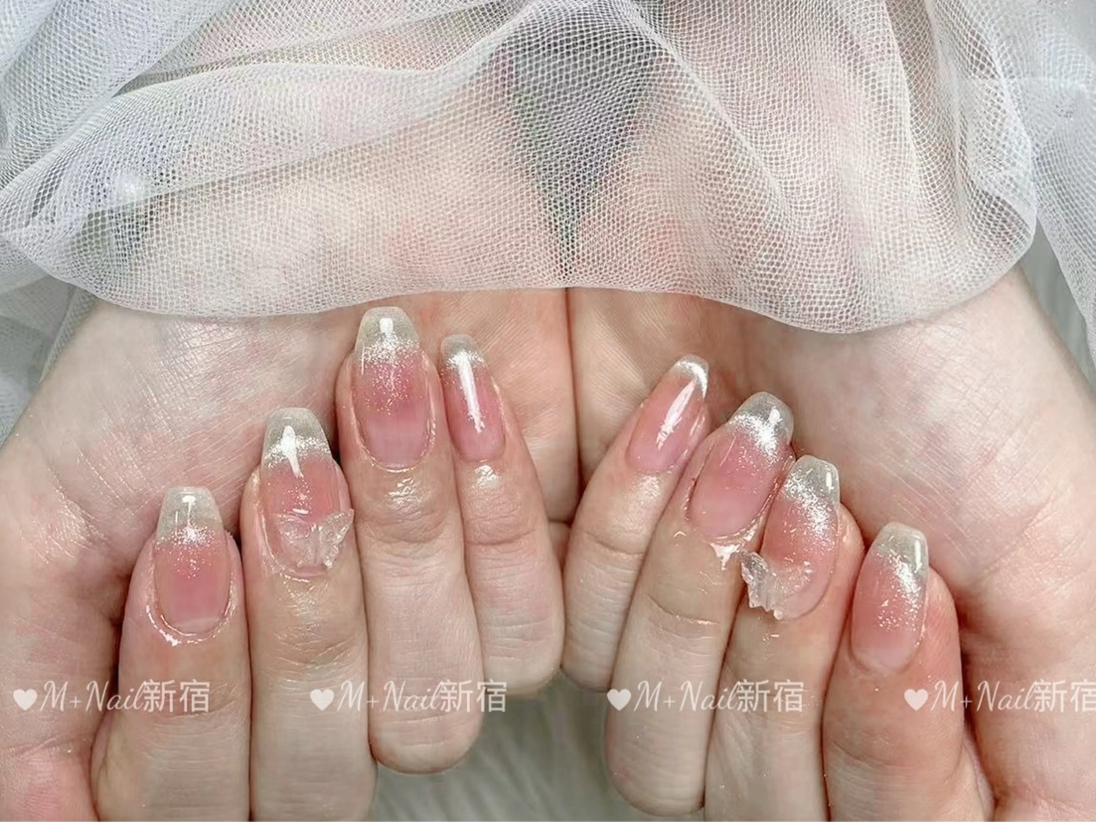 ネイル チークネイル マグネットネイル M+Nail新宿所属・M+Nail 新宿のネイルデザイン