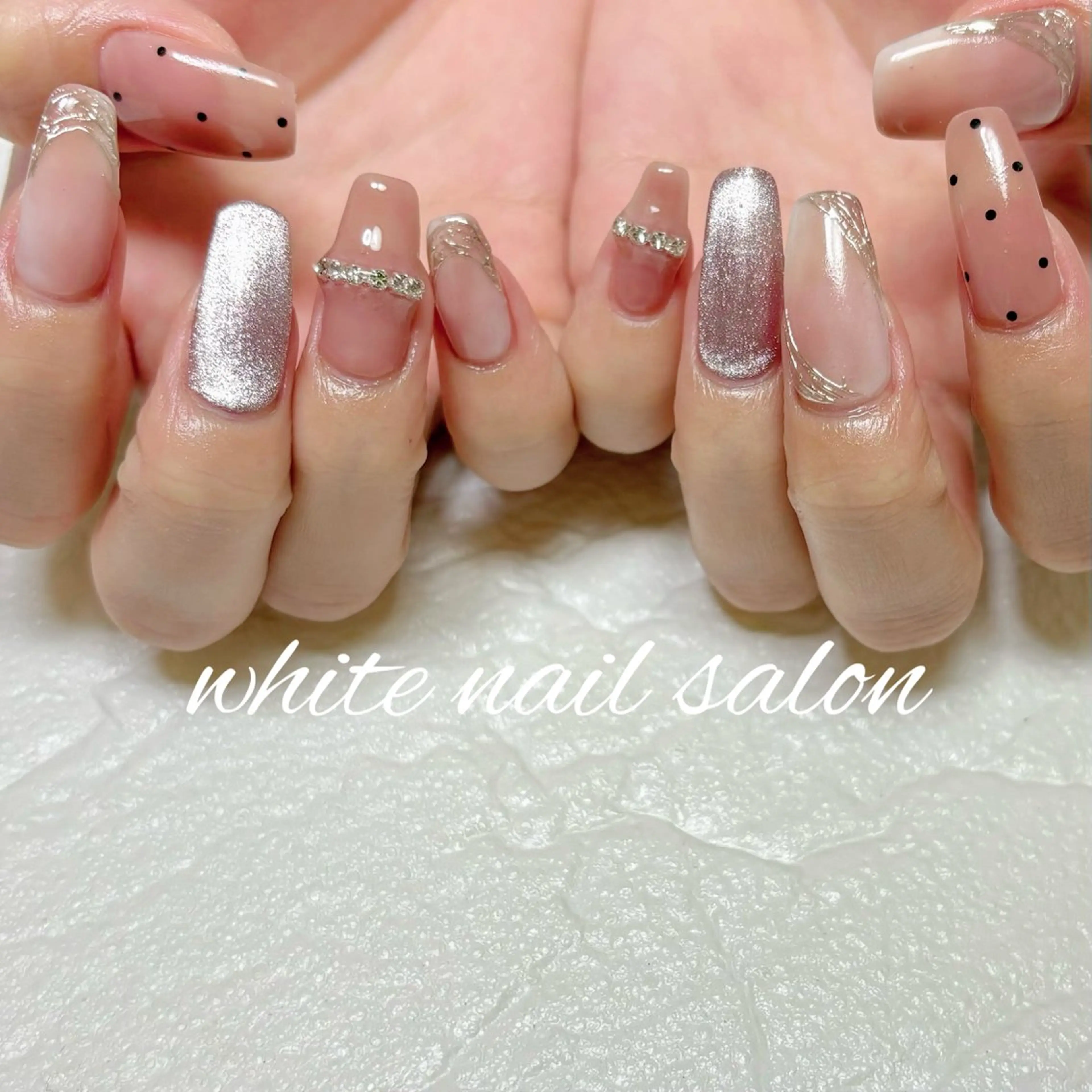 ネイル 持ち込み ホワイト ハンドネイル white nail salonのネイルデザイン