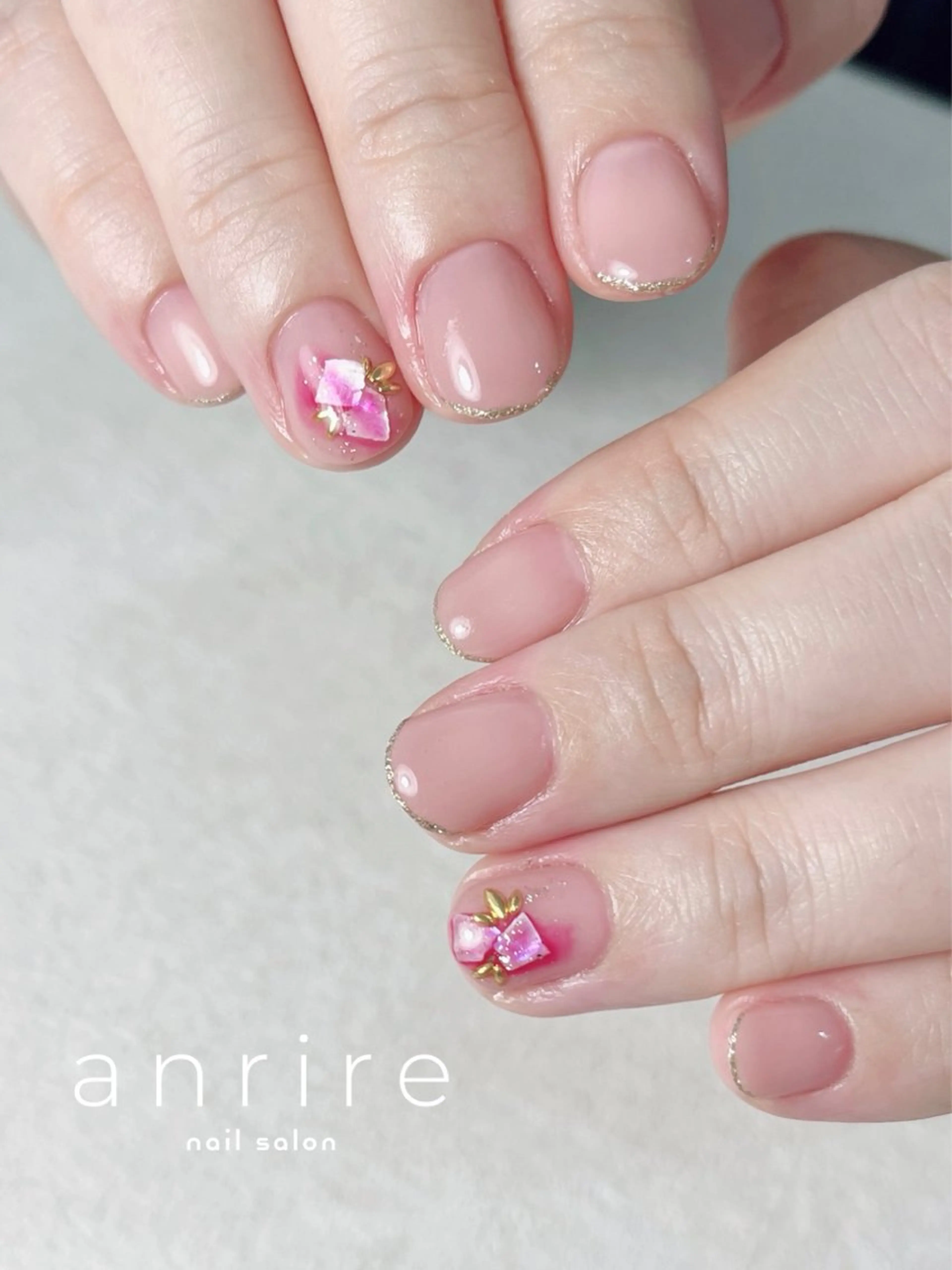 ネイル クリアネイル ジェルネイル グラデーション キラキラネイル ラメ(グリッター) ハンドネイル nail salon anrire〜アンリール〜所属・nailsalon anrireのネイルデザイン
