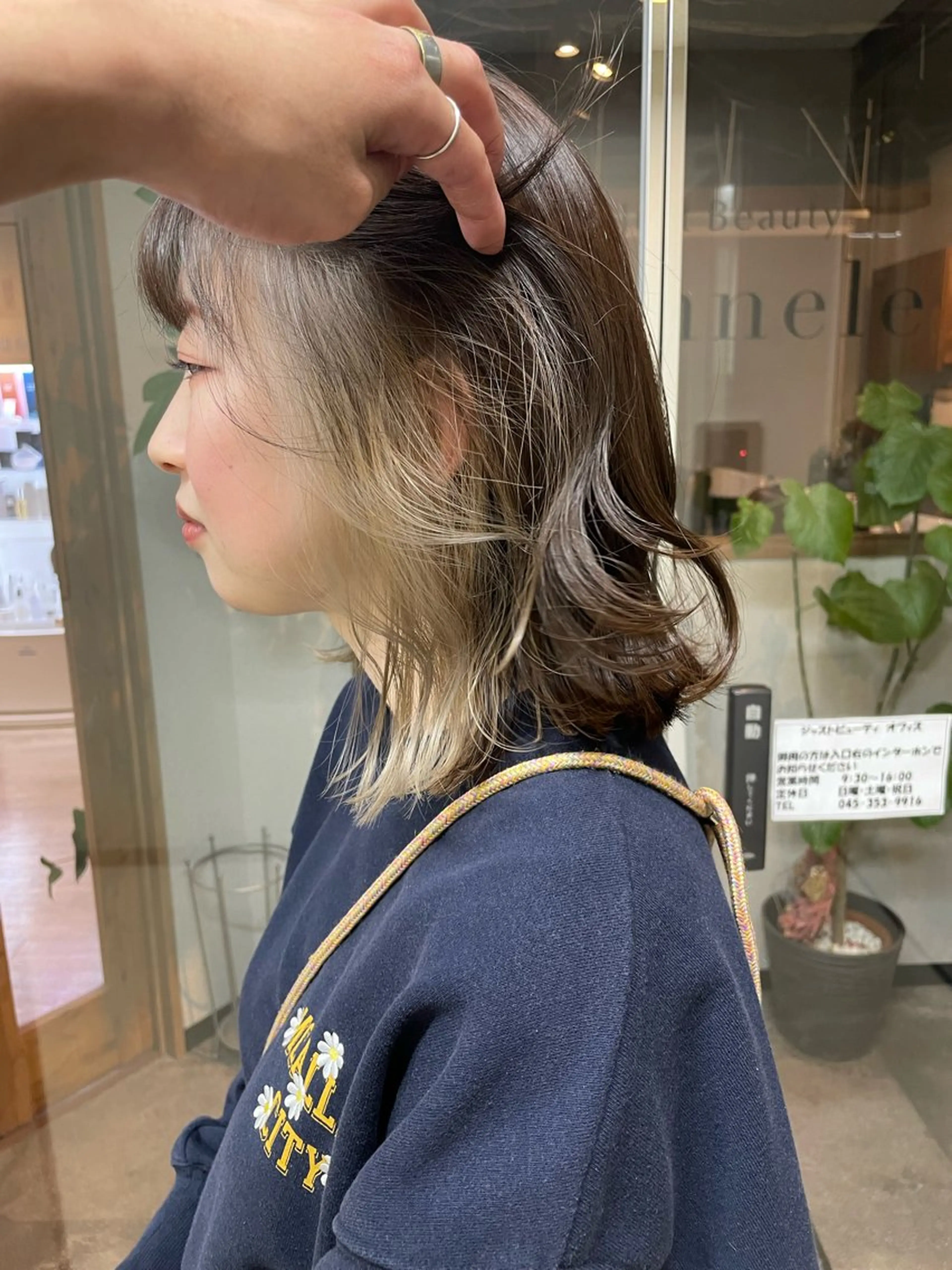 ミディアム カラー インナーカラー ヘアカラー 髪質改善/ブリーチ 田代 龍我のヘアスタイル