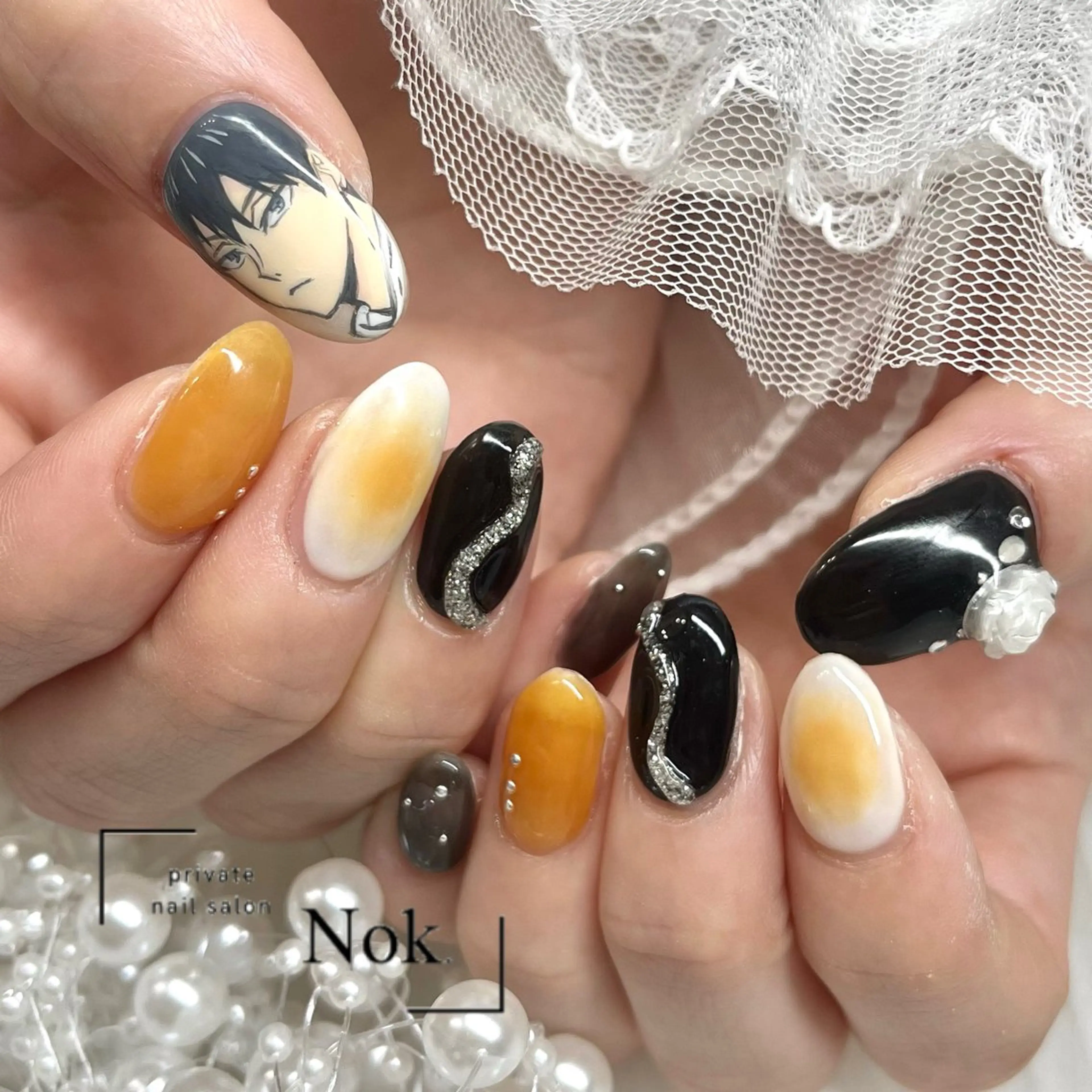 ネイル ハンドネイル 池袋痛ネイル Nok. 渡辺のネイルデザイン