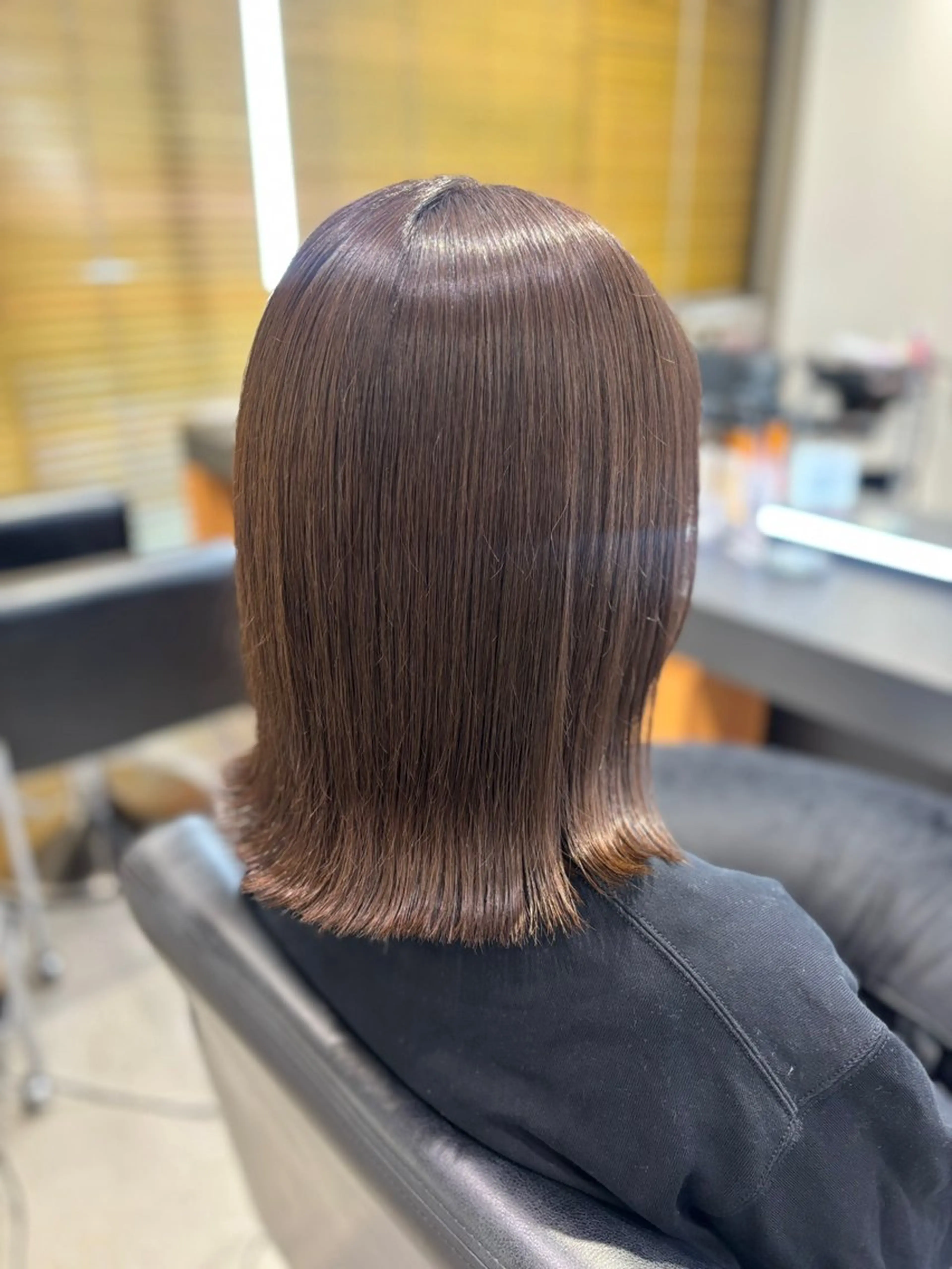 ミディアム カット ヘアカラー トリートメント RABU /髪質改善 伏見/ヘアケアサロンのヘアスタイル