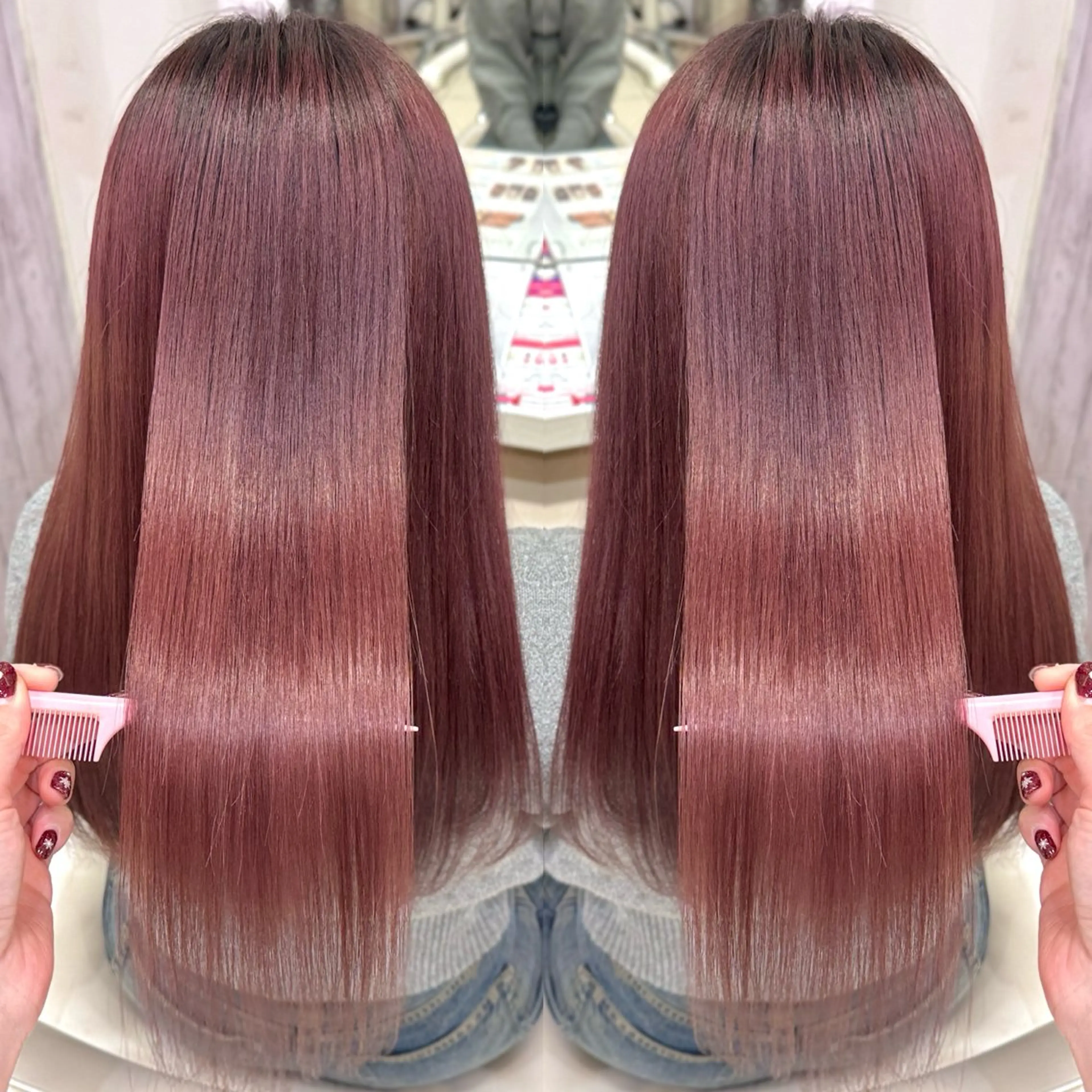 ロング カット ヘアカラー 💎髪質改善特化/ 町田莉彩💎のヘアスタイル