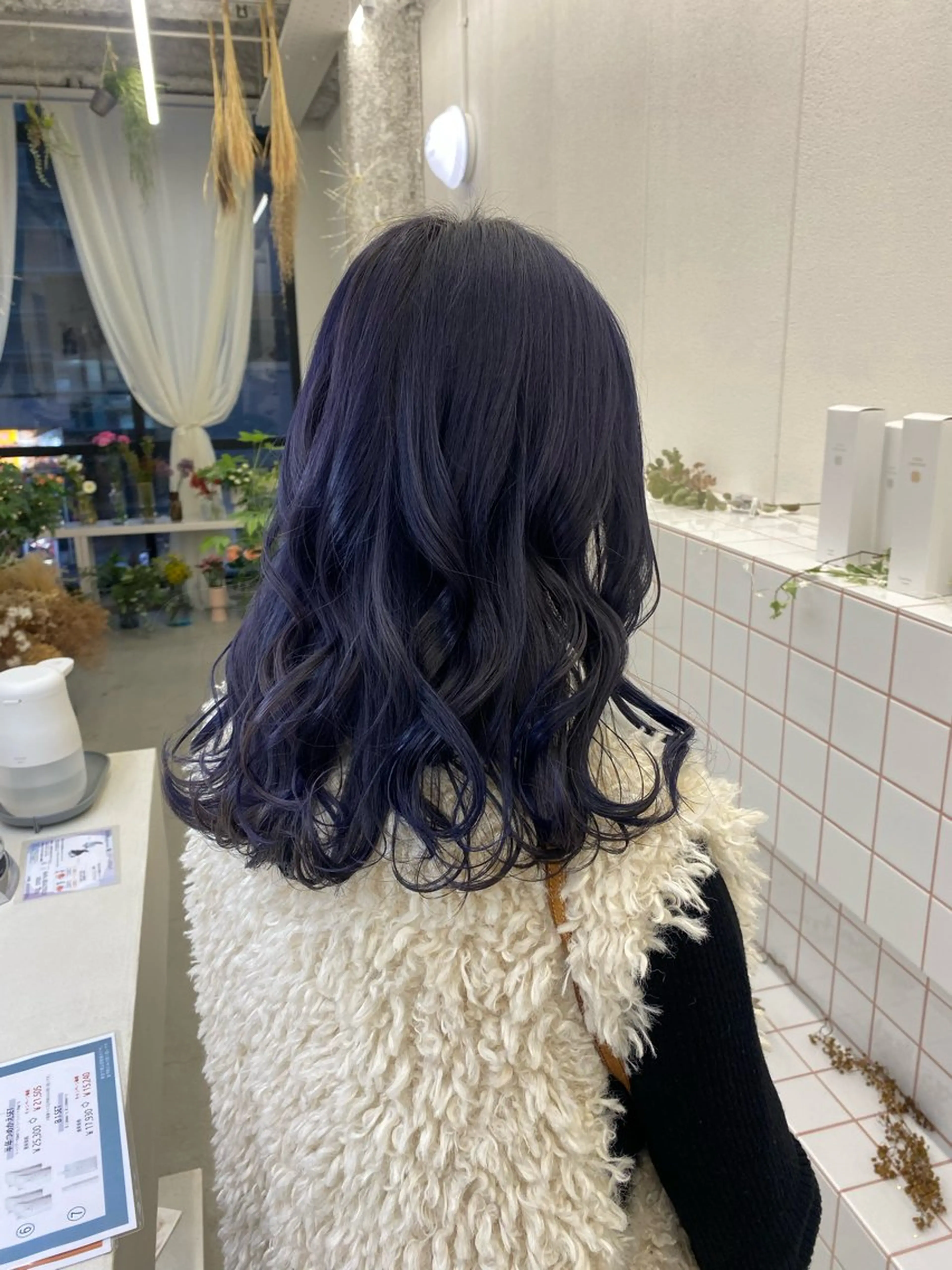 ミディアム パープルカラー NIKO/名古屋/ 伏見/花屋併設のヘアスタイル