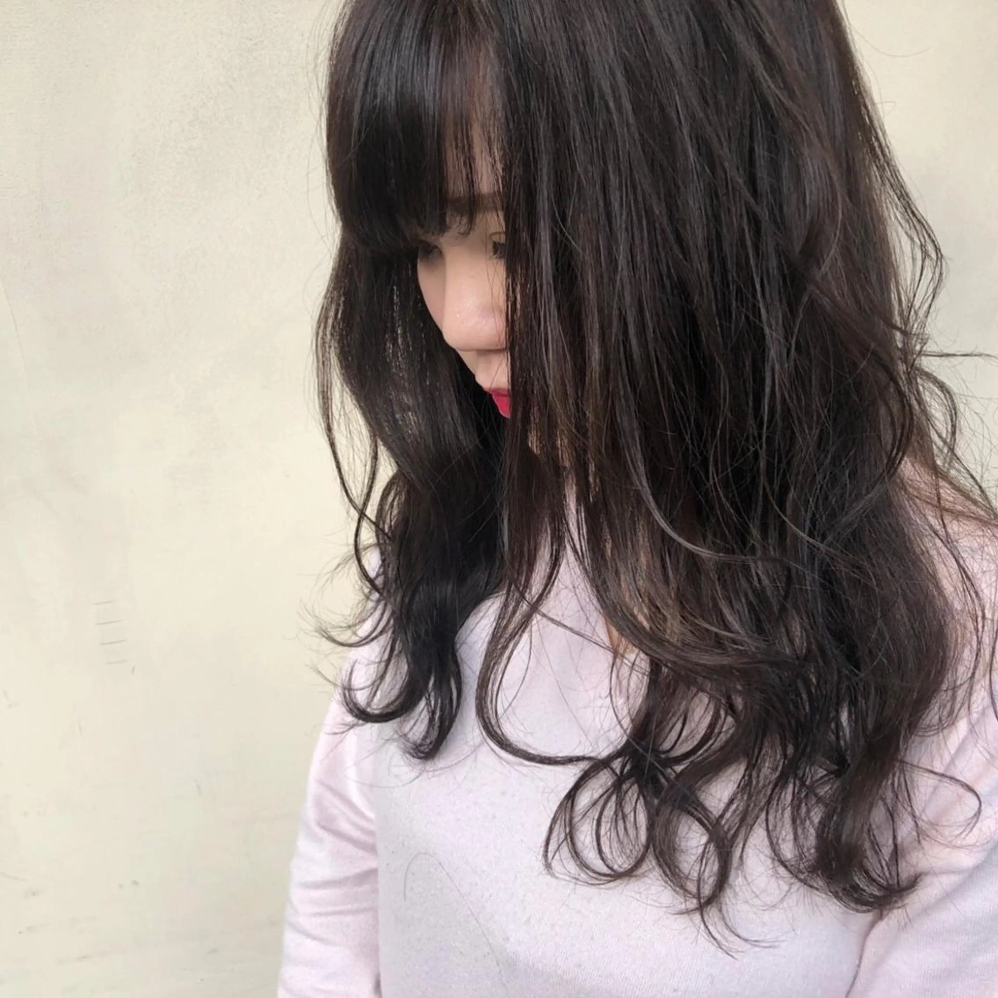 ミディアム カラー 透明感カラー ハイライトカラー ハイライト 艶髪育成サロン 京橋　shinのヘアスタイル