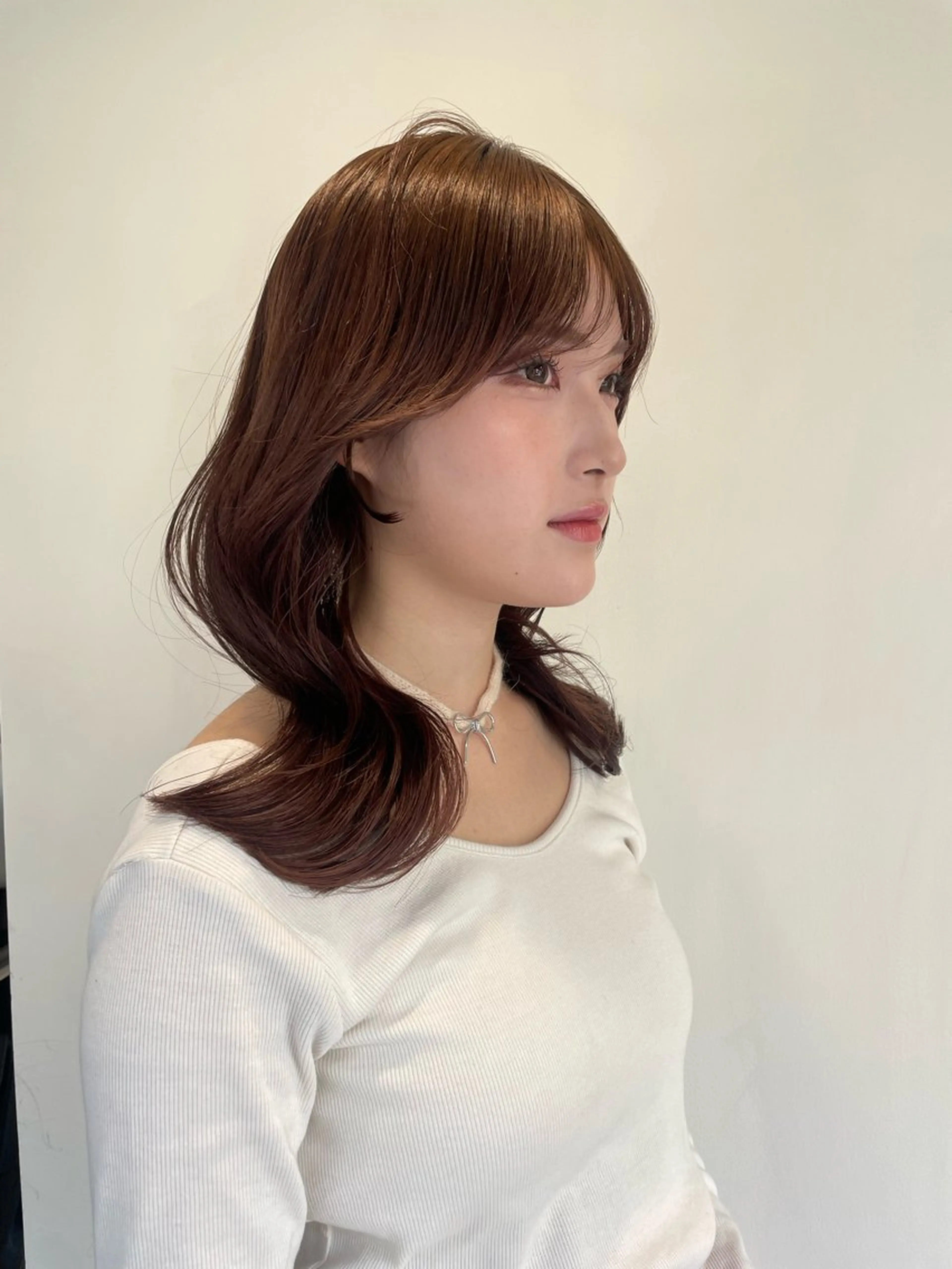 セミロング ヘアカラー 透明感🍨レイヤー ヘアセット/miyuのヘアスタイル