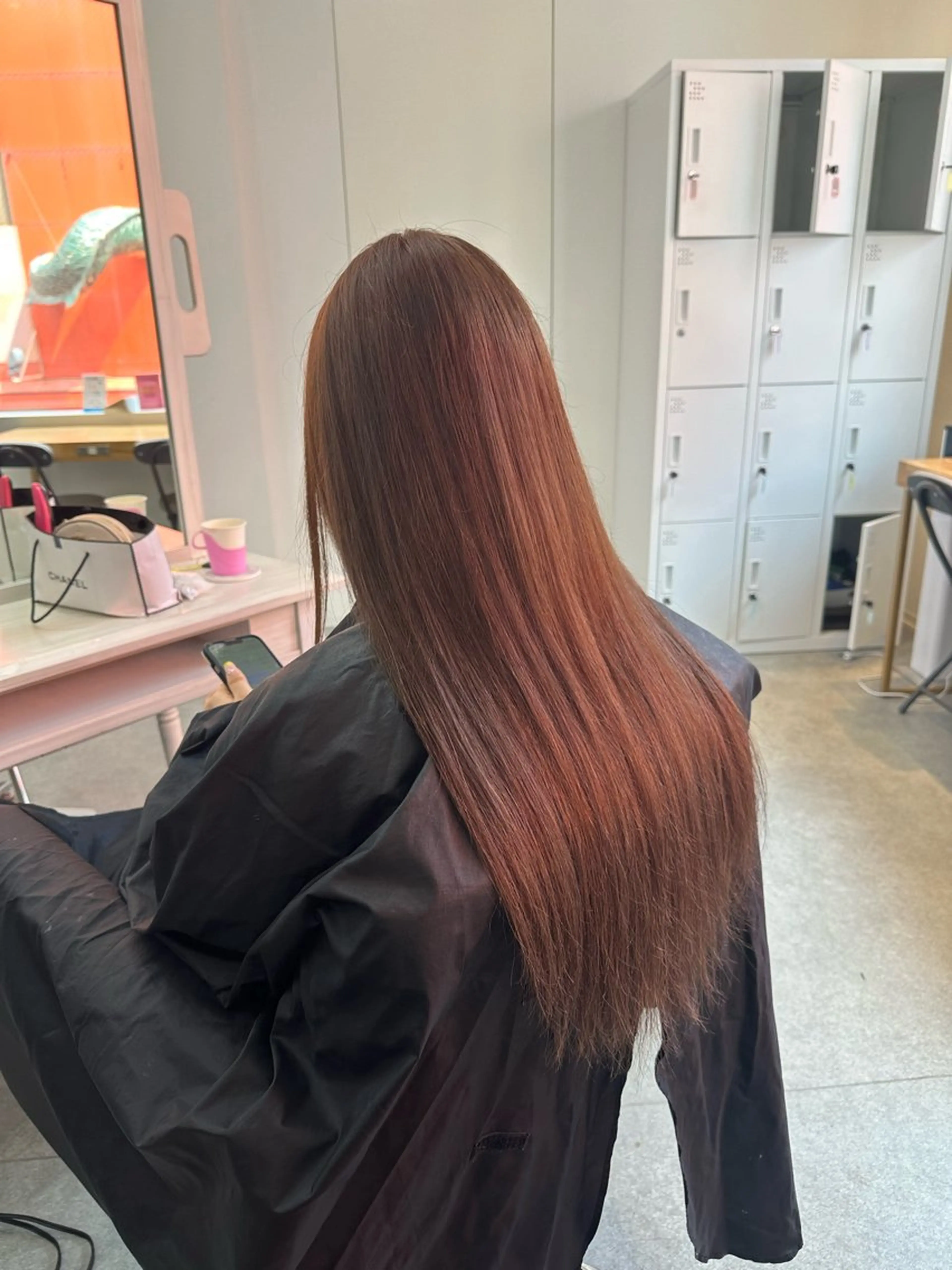 ロング ヘアカラー エクステ 韓国ヘア×ハイトーン AYA💫のヘアスタイル