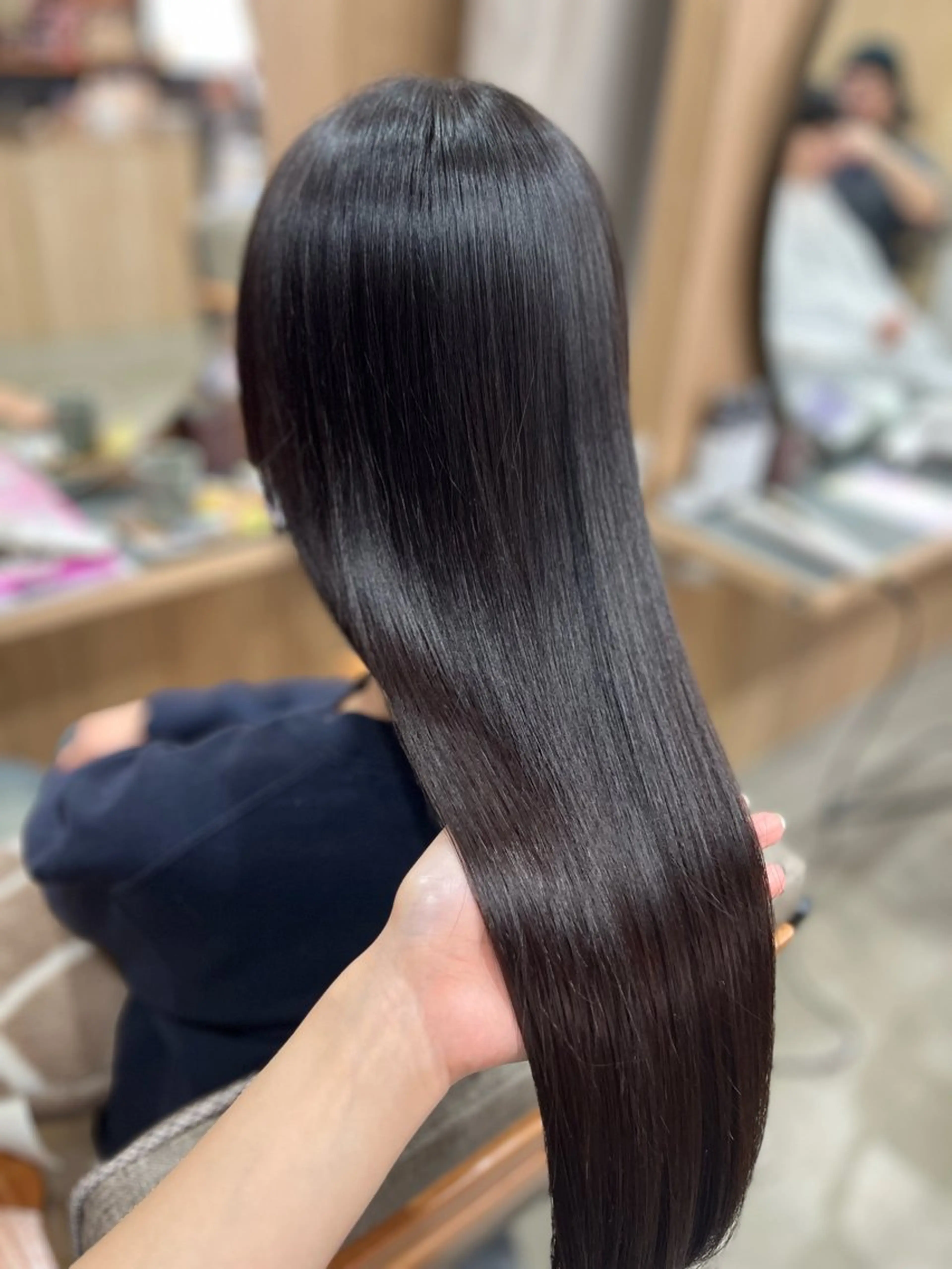 ロング 髪質改善 縮毛矯正 縮毛矯正 髪質改善/艶髪/透明 感カラー🫧ｼｽﾞｸのヘアスタイル