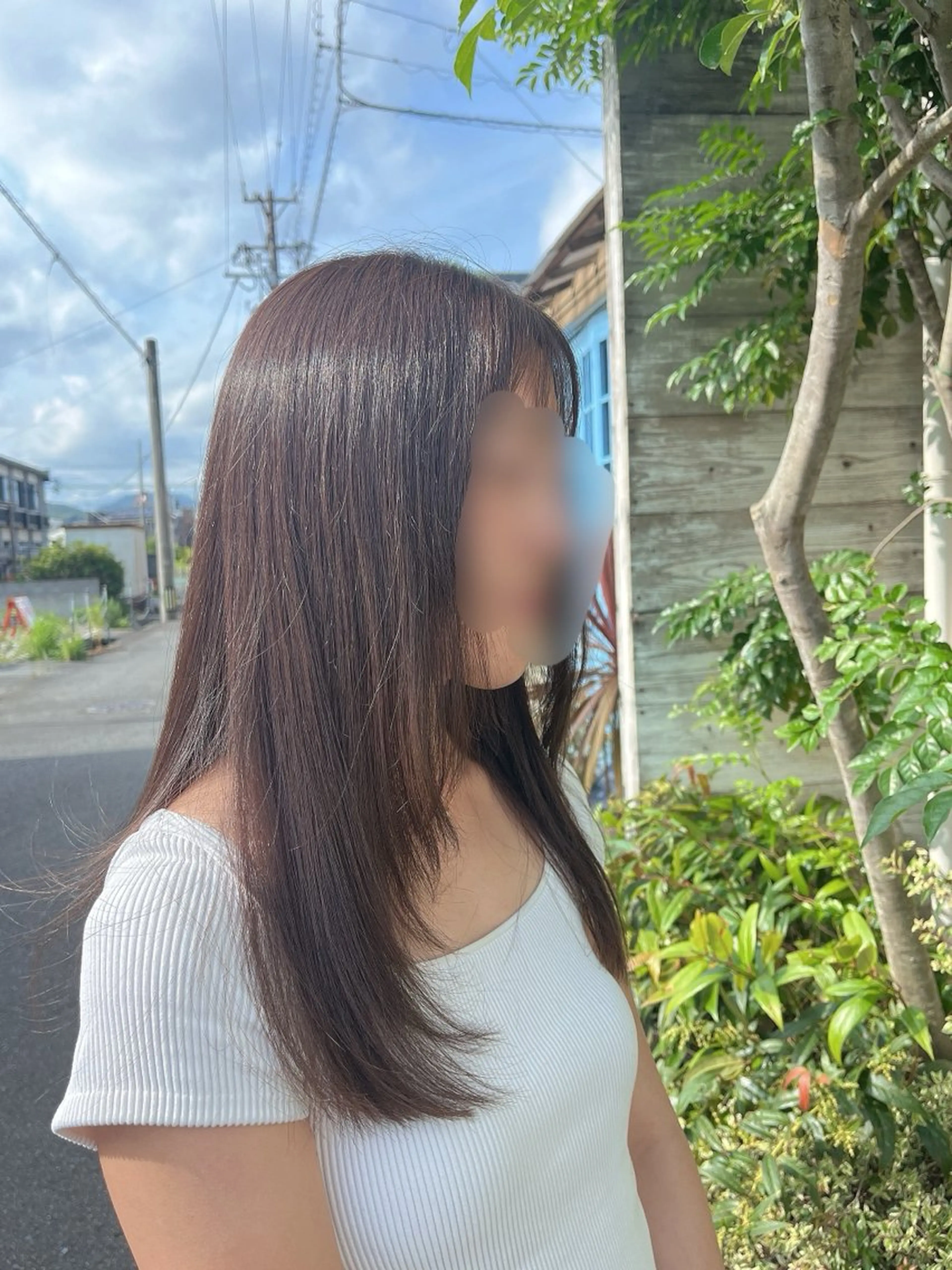 セミロング 艶髪／艶カラー 🕊️MAKIKOのヘアスタイル