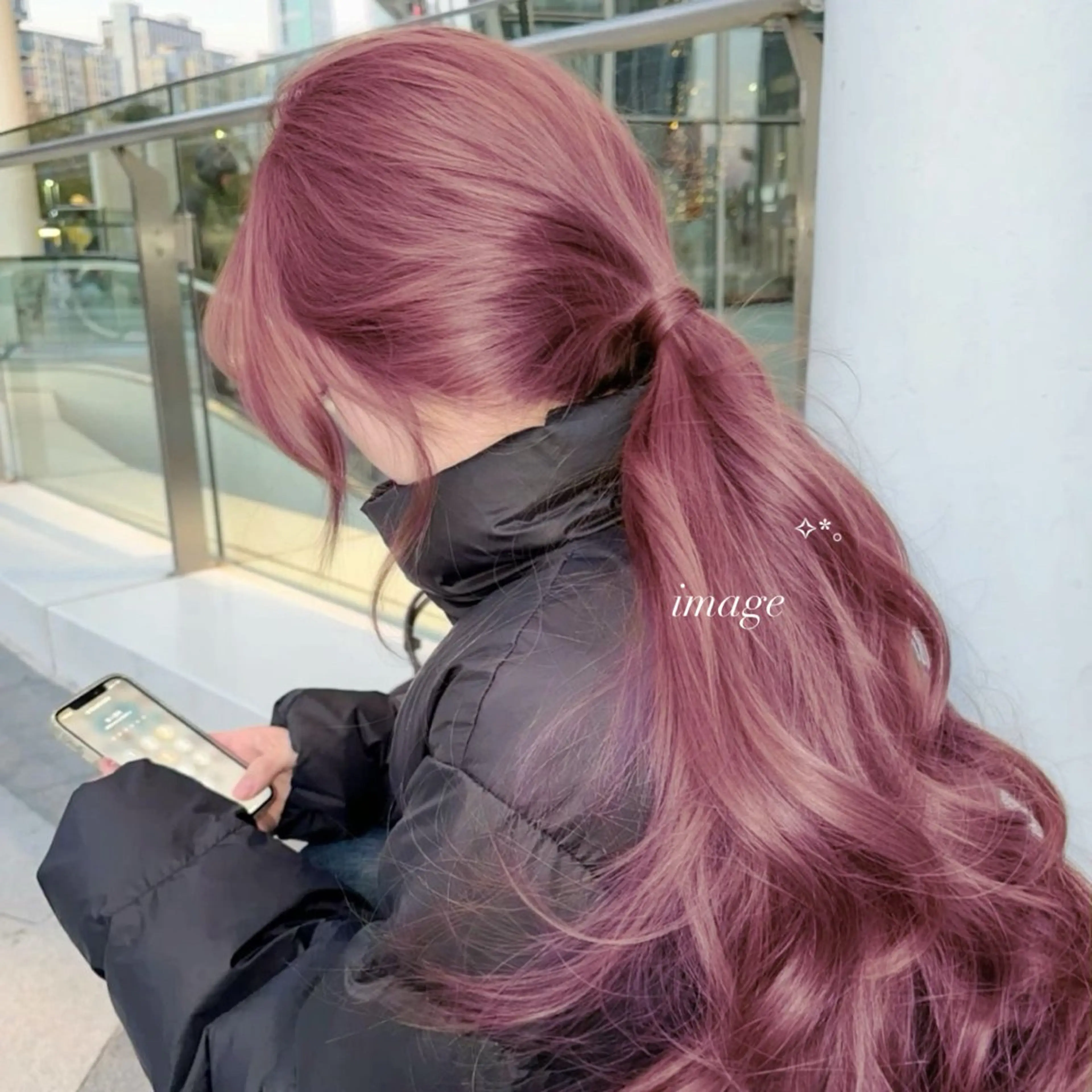 ロング カラー 🤍韓国ワンホンヘ ア SHIONE🤍のヘアスタイル