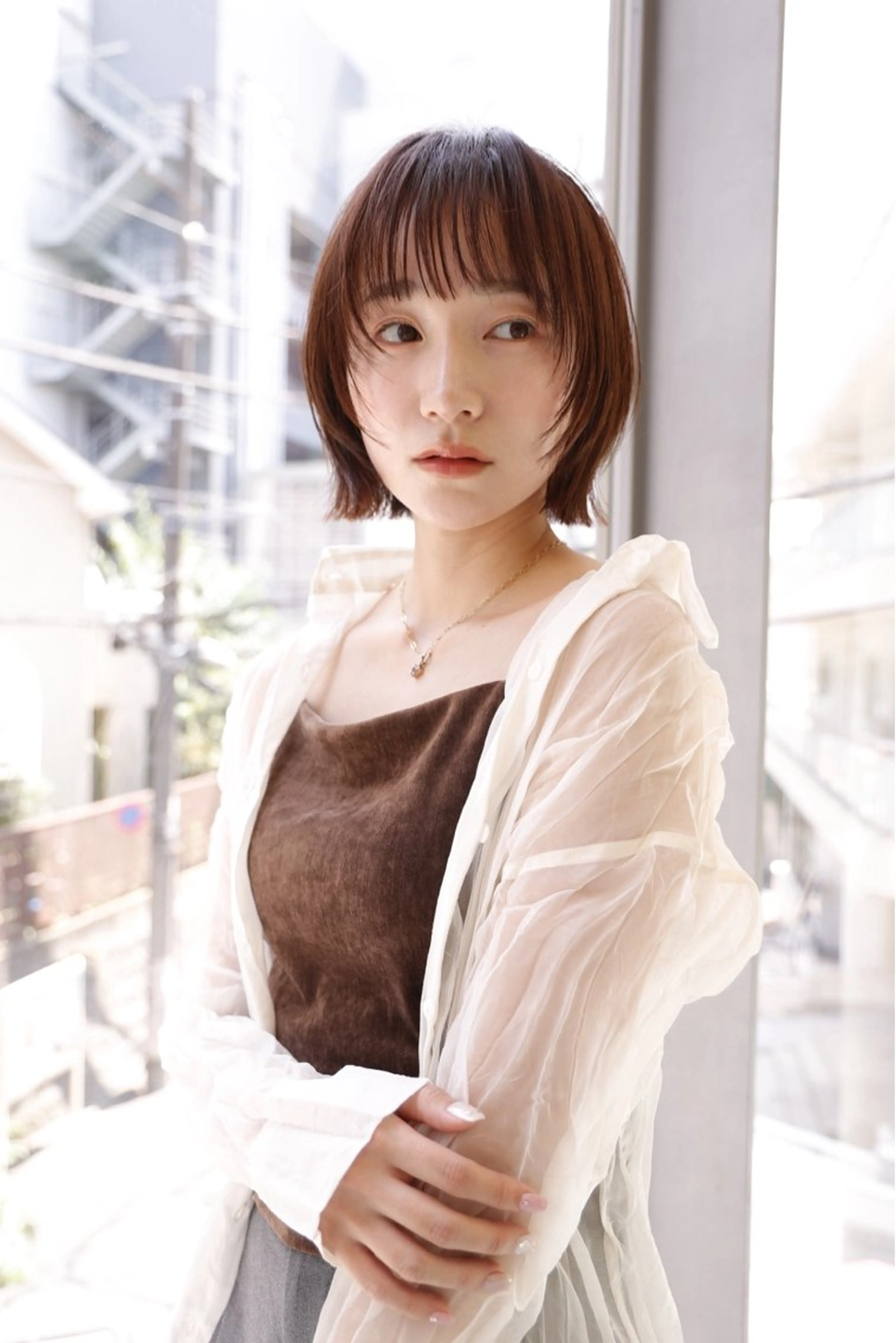 ミディアム カラー M.SLASH AVEDA 自由が丘所属・M.SLASH マユのヘアスタイル