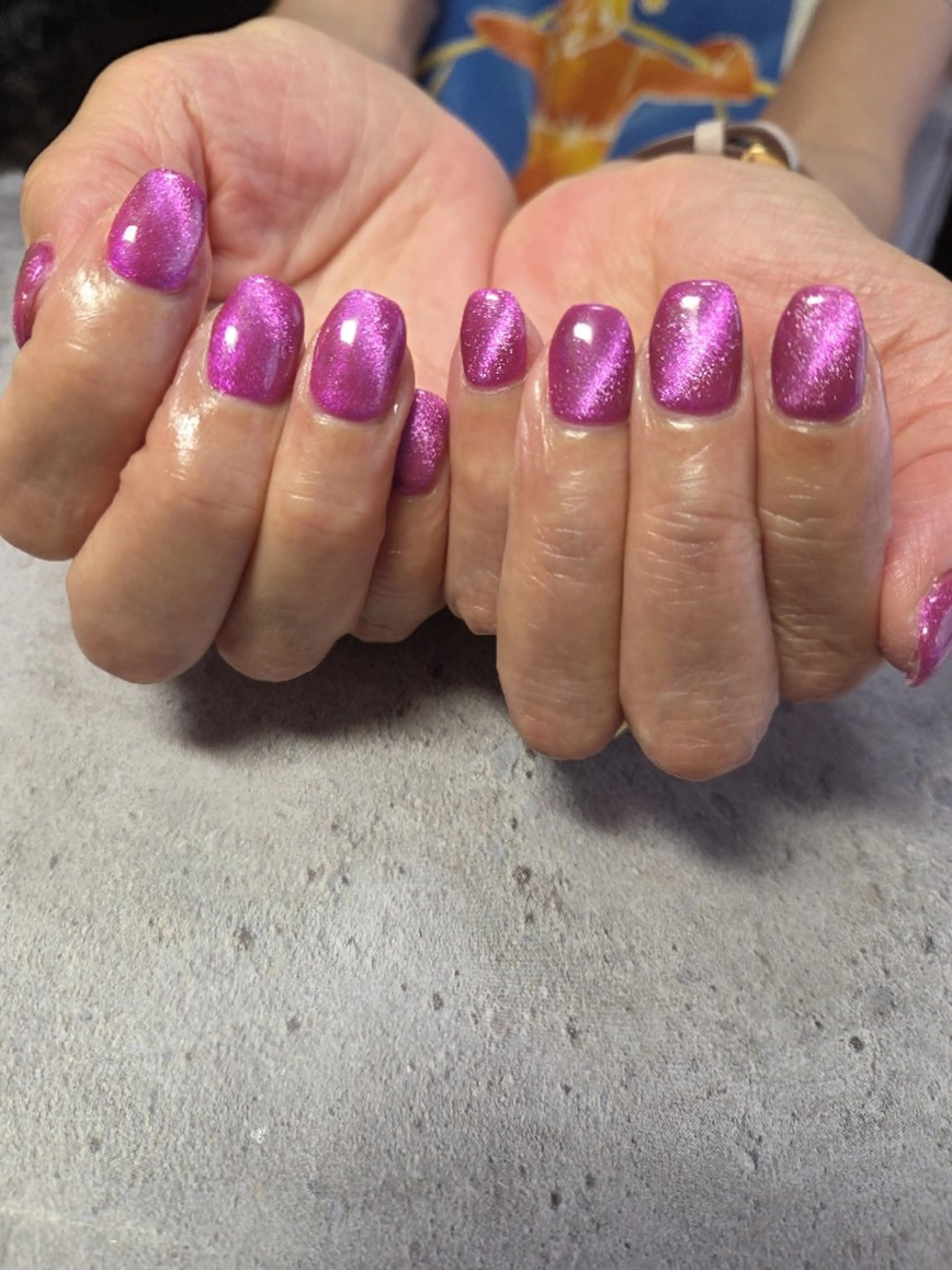 ネイル アートネイル ハート キラキラネイル マグネットネイル ビー玉ネイル ハンドネイル flure de neige yukiのネイルデザイン