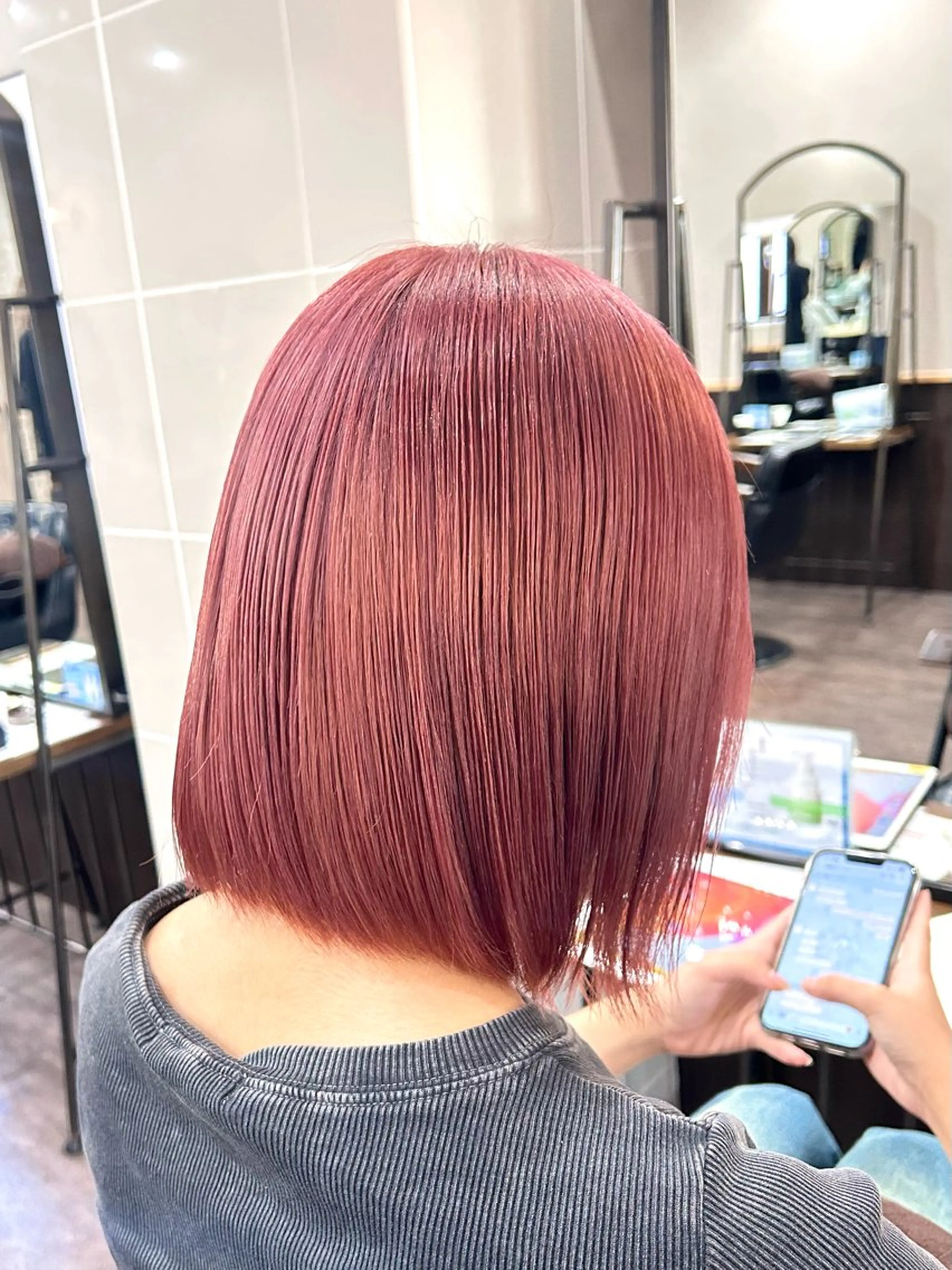 ミディアム カラー カット ヘアカラー トリートメント 🦄🩵YUNA 🩵🦄のヘアスタイル