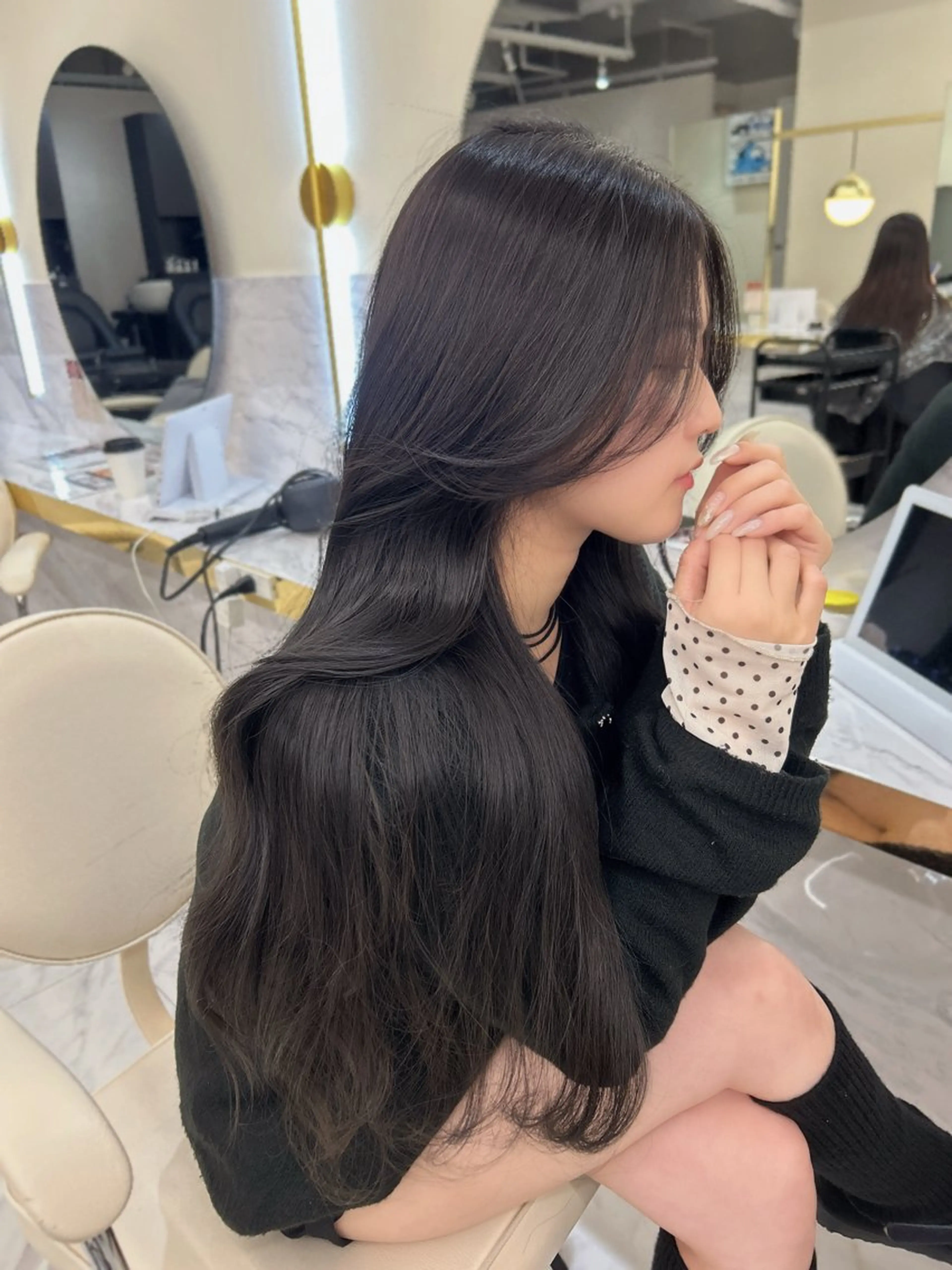 ロング ヘアカラー hiyori🎀/艶 カラー/レイヤーのヘアスタイル