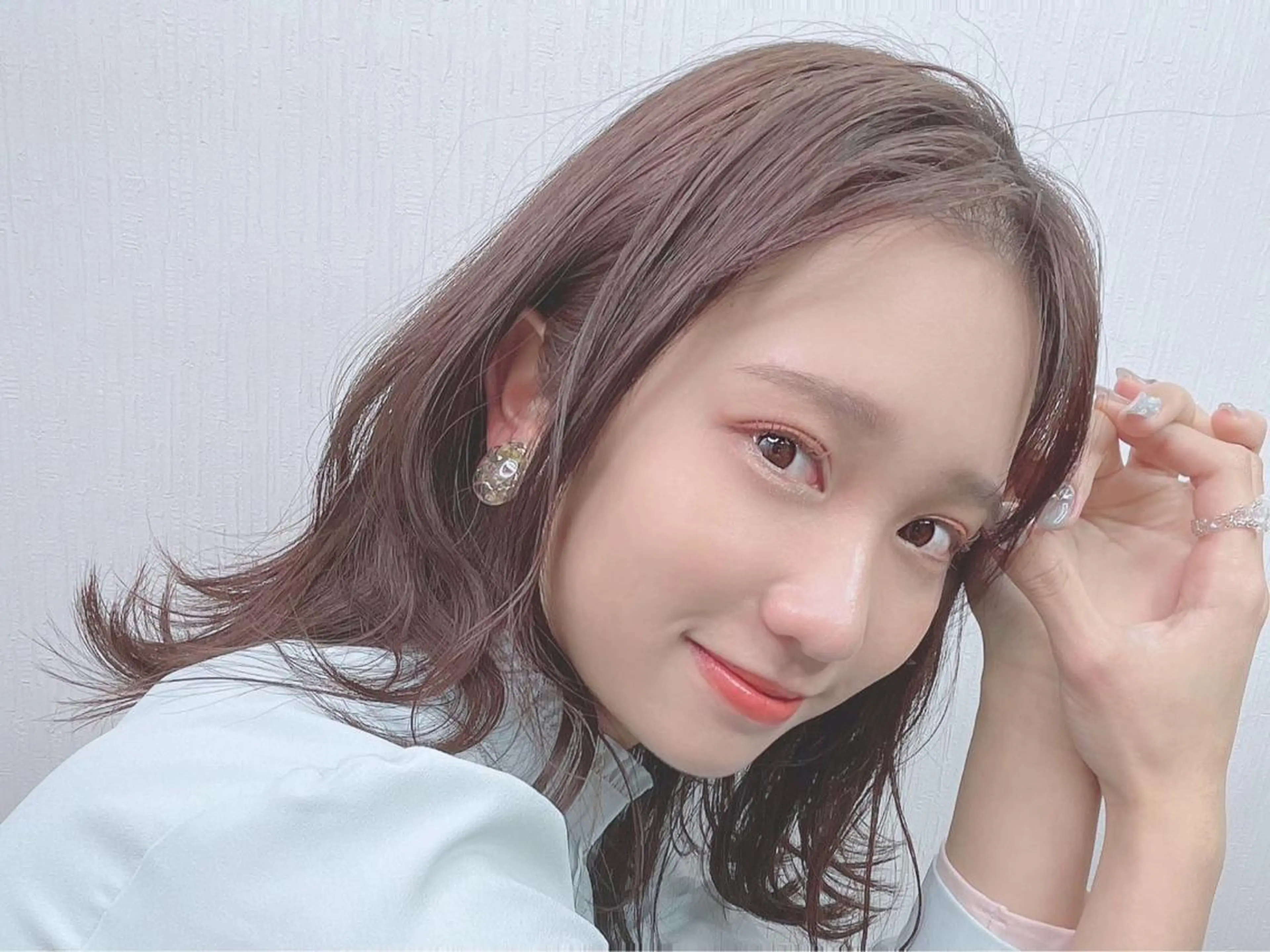 セミロング カラー パーマ ヘアアレンジ 【公式】amble luxe池袋東口🩷のヘアスタイル