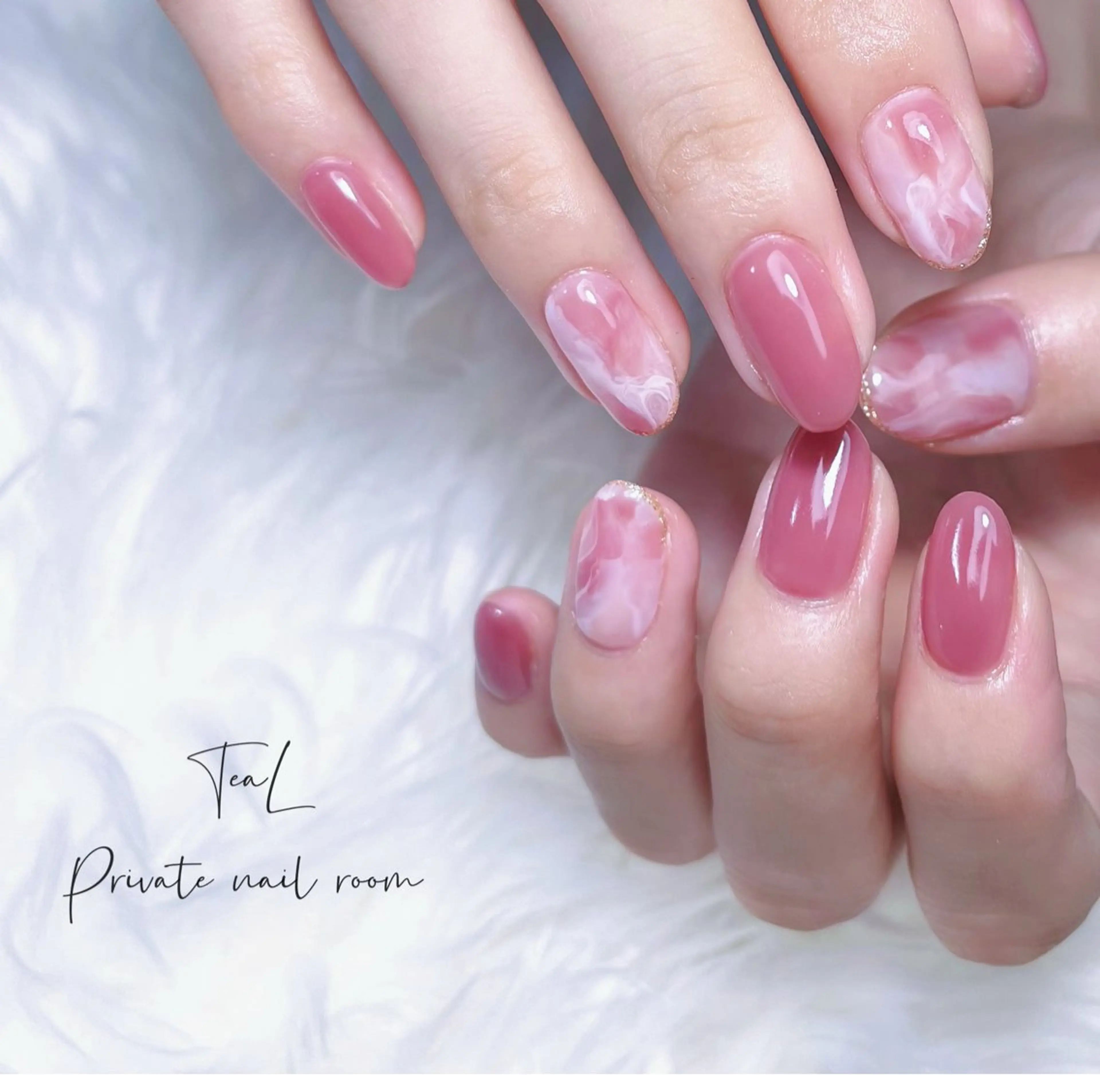 ネイル ニュアンスネイル シンプルネイル TeaL nailのネイルデザイン