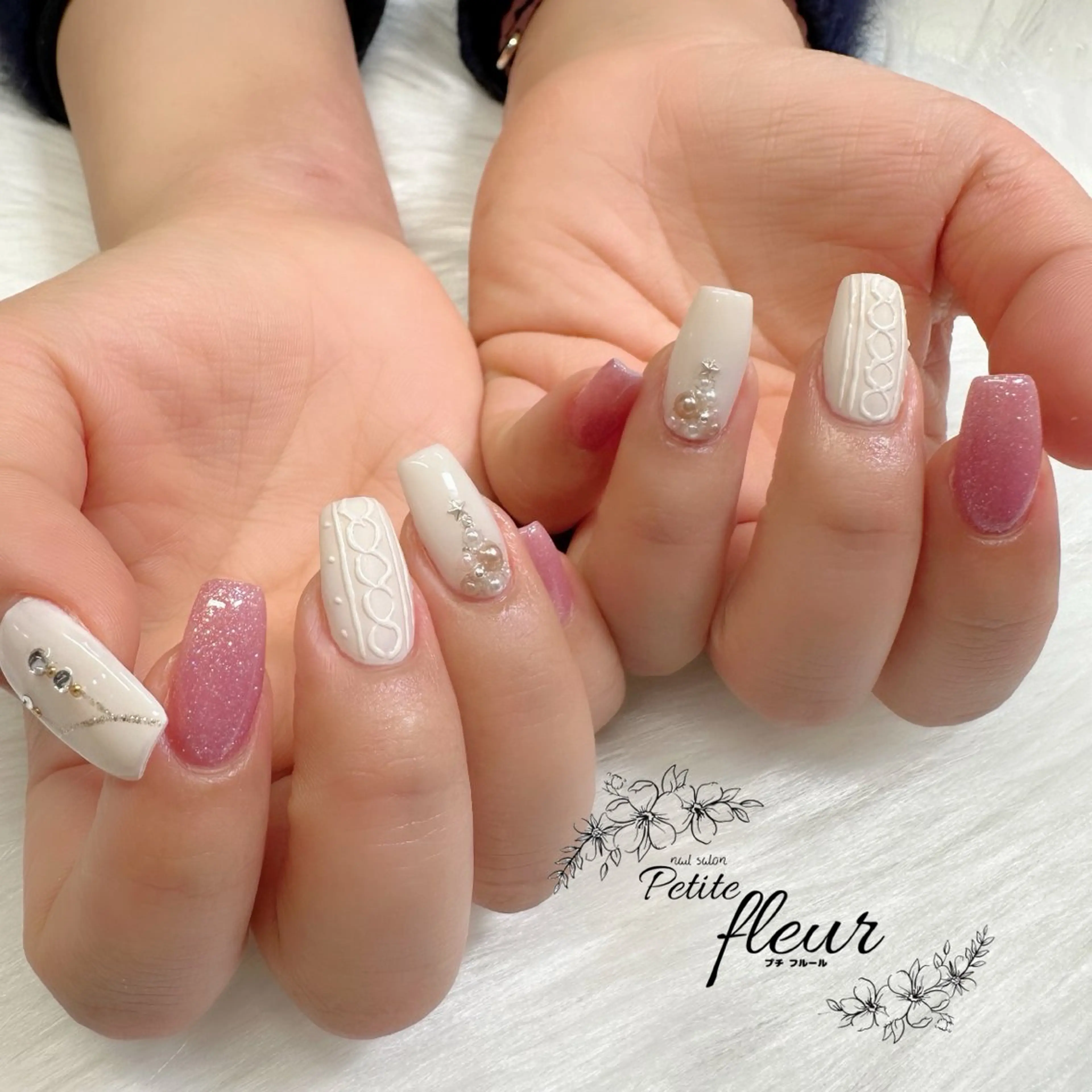 ネイル ハンドネイル ❁⃘*。Petite fleur❁⃘*りさのネイルデザイン