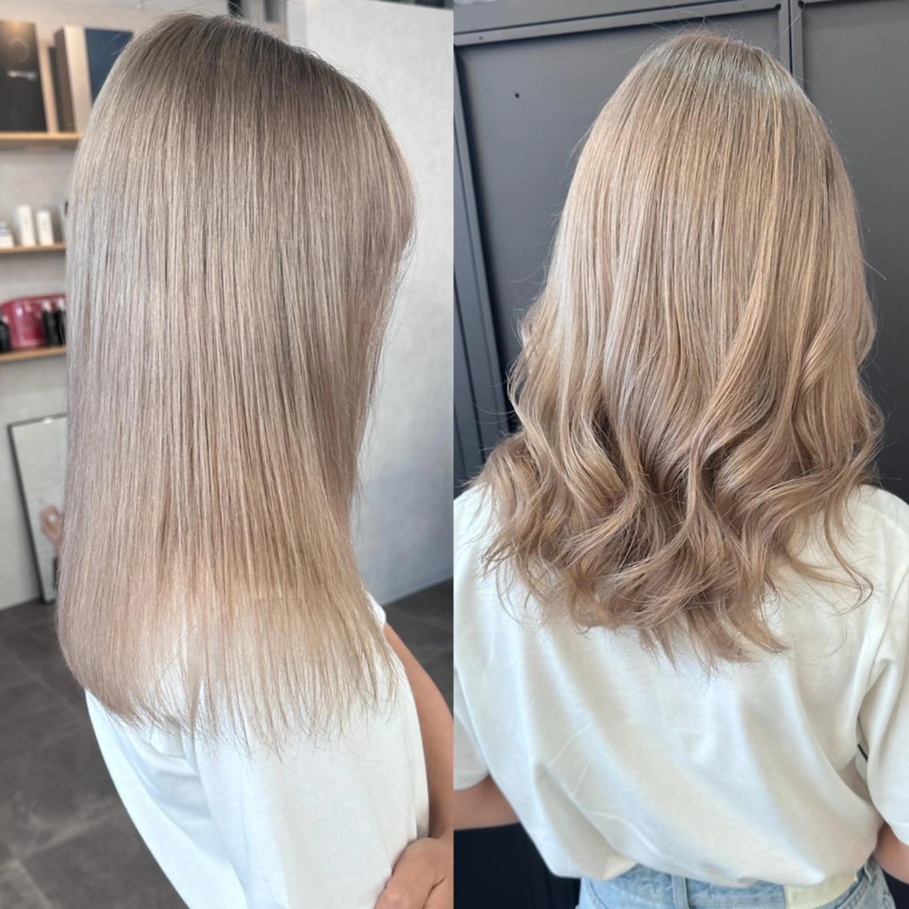 ミディアム カット ヘアカラー Aika 🖤のヘアスタイル