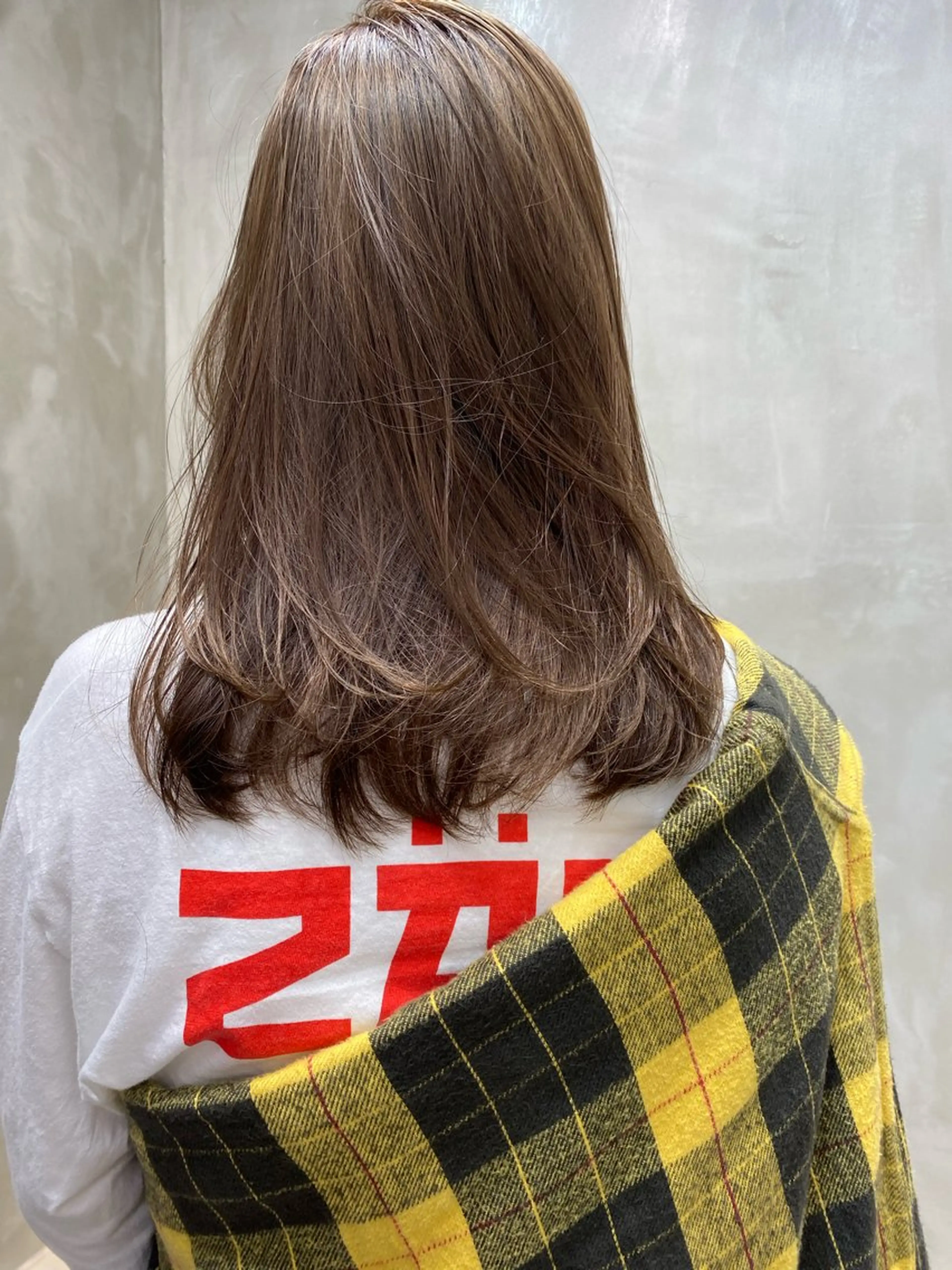 ミディアム カラー 透明感カラー ヘアカラー トリートメント 🍈yurina 福岡/パーマ🍈のヘアスタイル