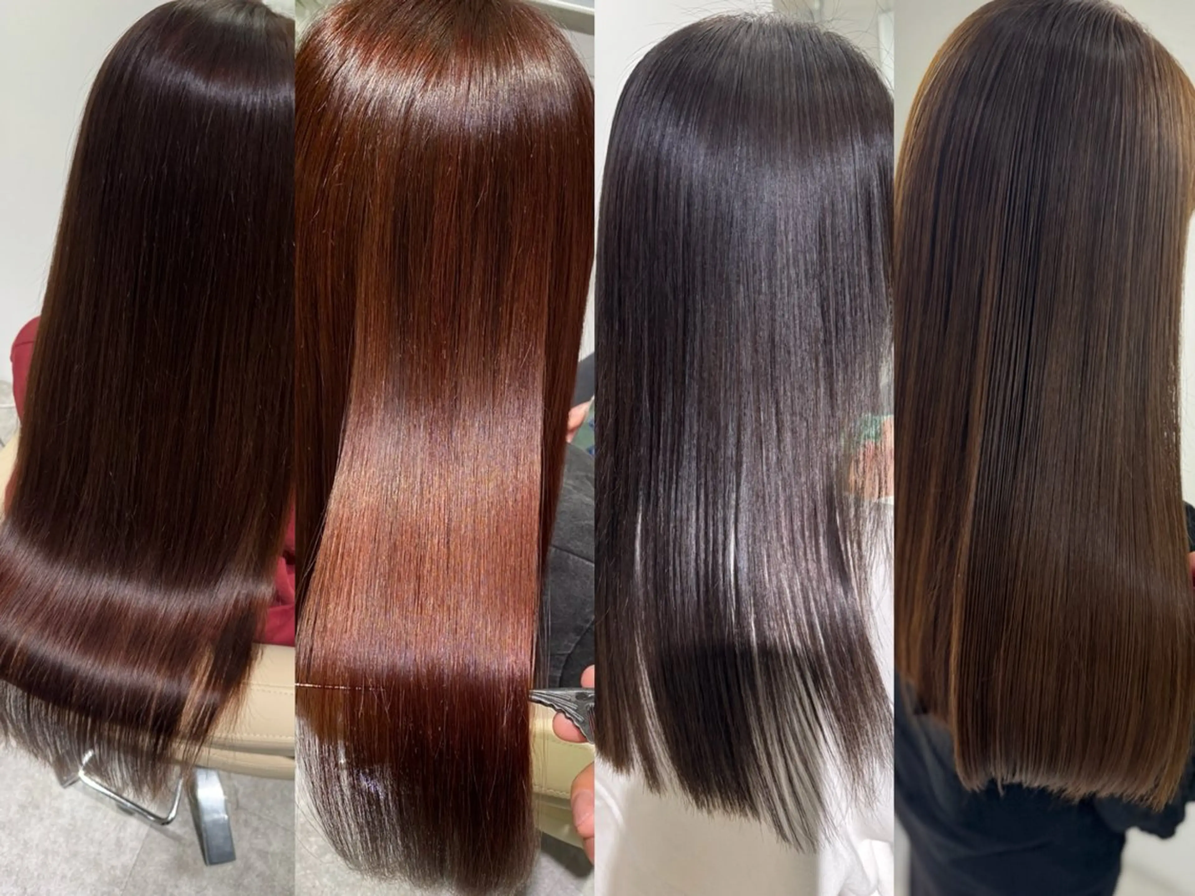 ロング カラー 髪質改善 レイヤーカット 酸性ストレート カット ヘアカラー トリートメント reverie【レヴリー】所属・夜23時まで予約🉑 reverieあきらのヘアスタイル