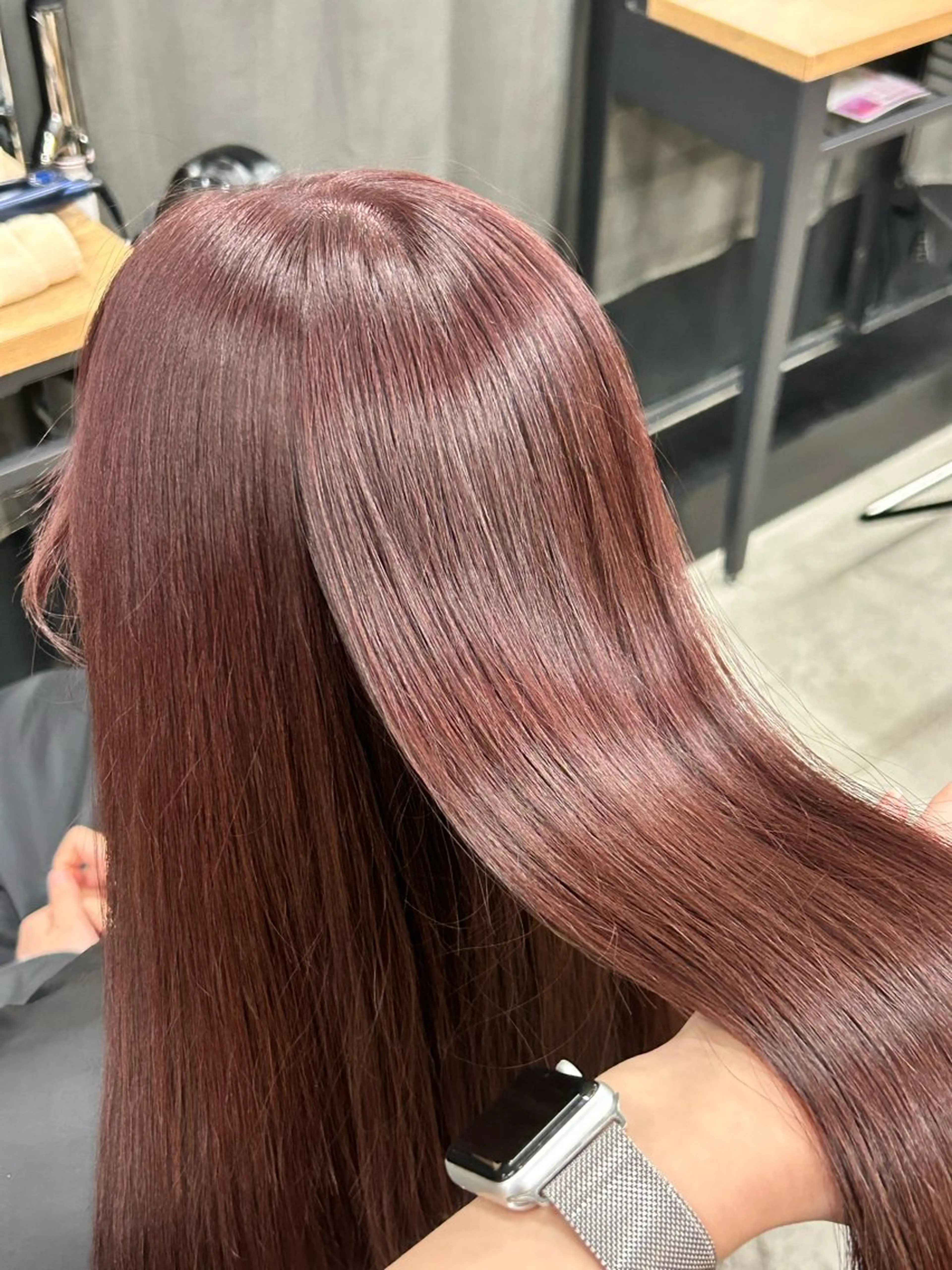 ロング 女性らしいモテヘア 韓国ヘアhikariのヘアスタイル