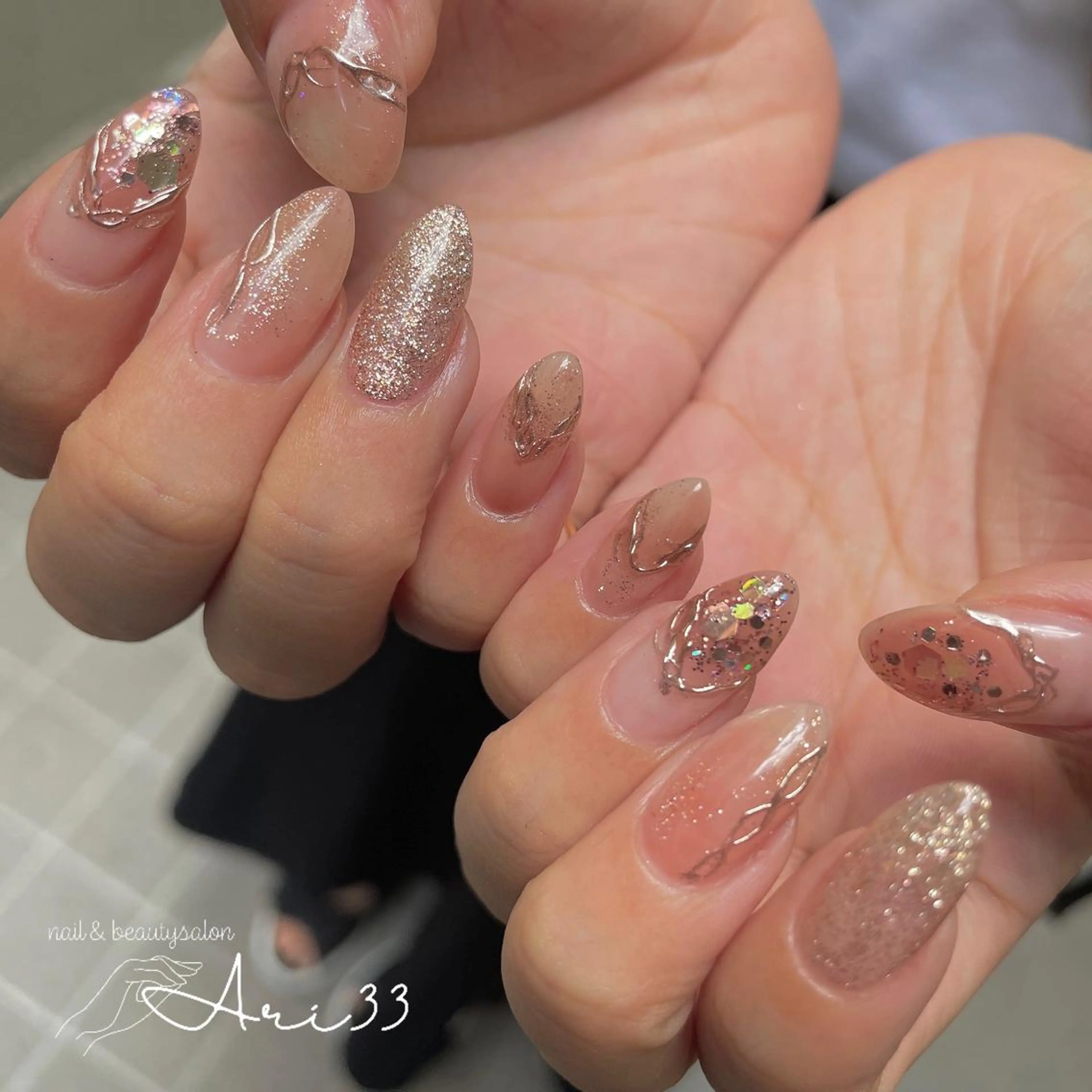 ネイル ハンドネイル プライベートサロン Ari33nailのネイルデザイン