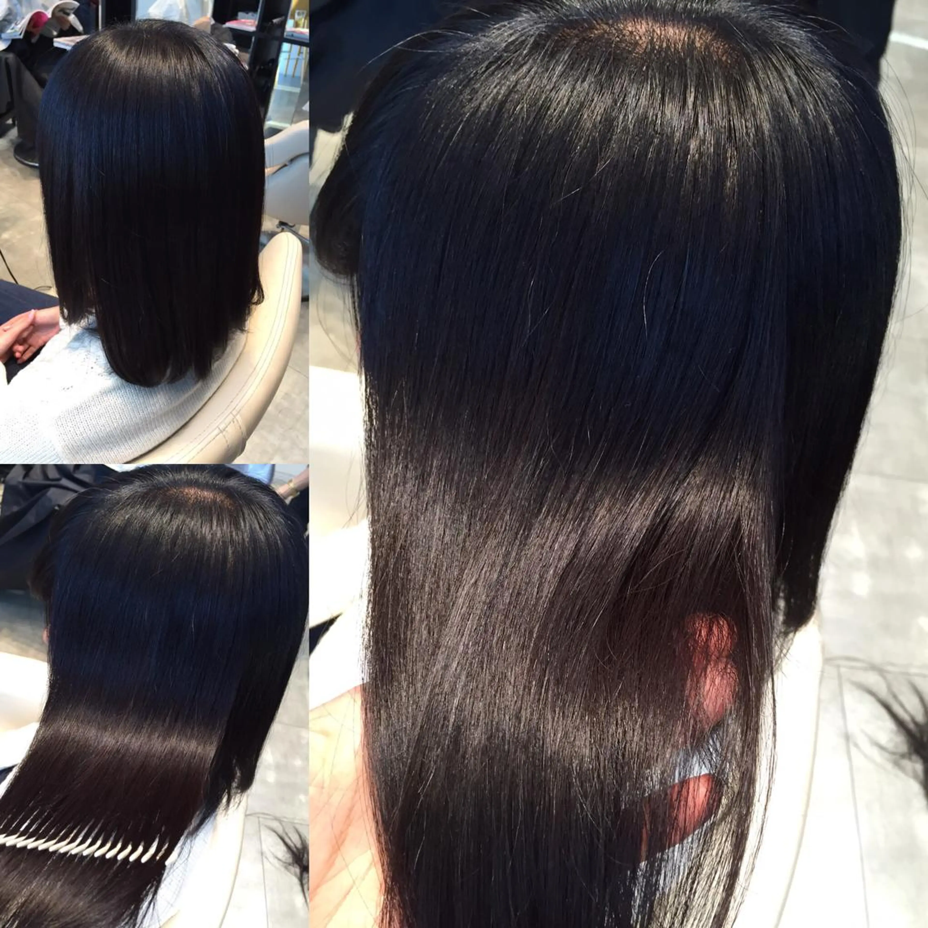 ショート ミディアム セミロング ロング カラー 黒髪 Re:ta KANZOのヘアスタイル