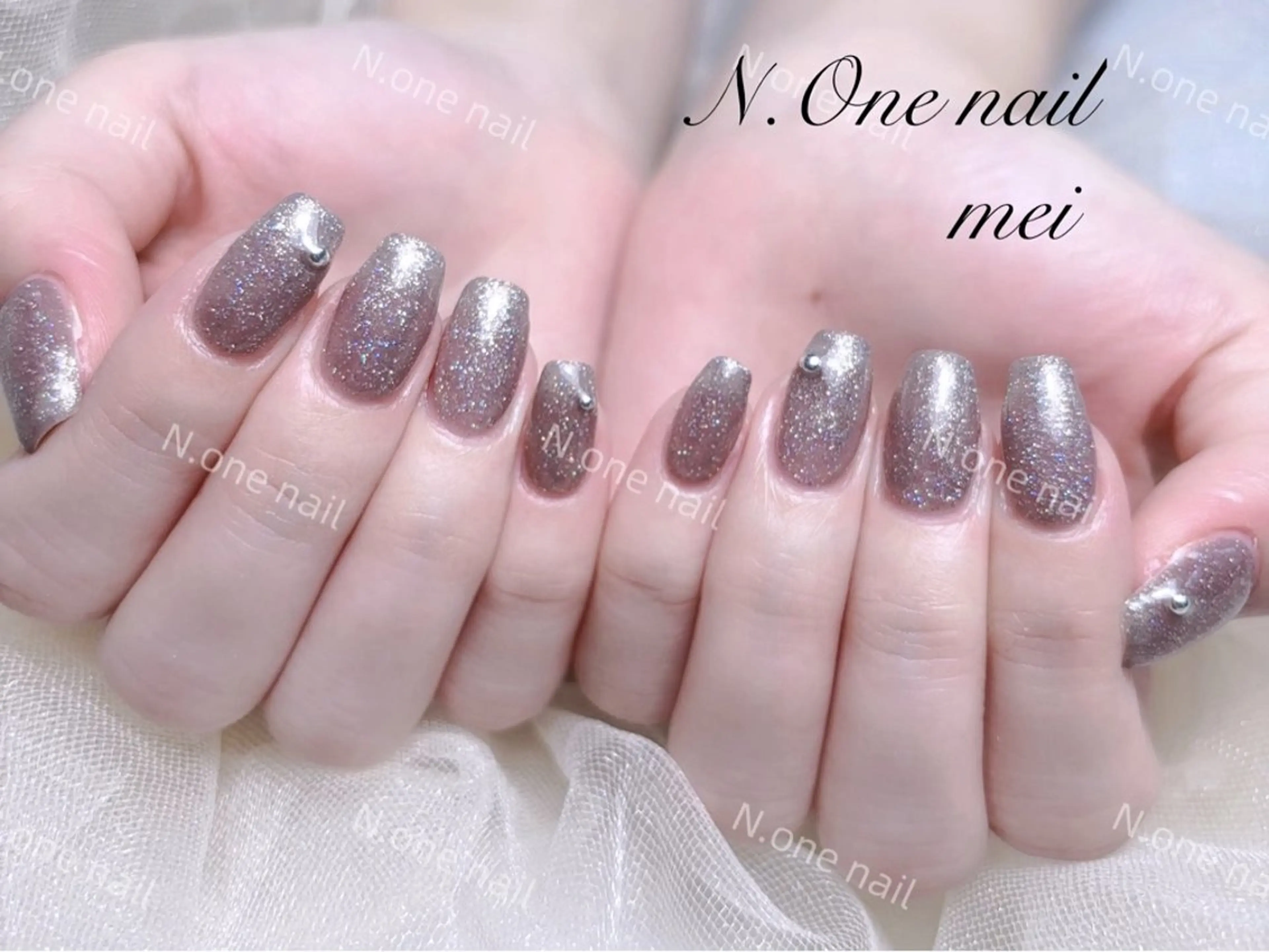 ネイル ストーンネイル N.one 🎀Rina💅🏻のネイルデザイン