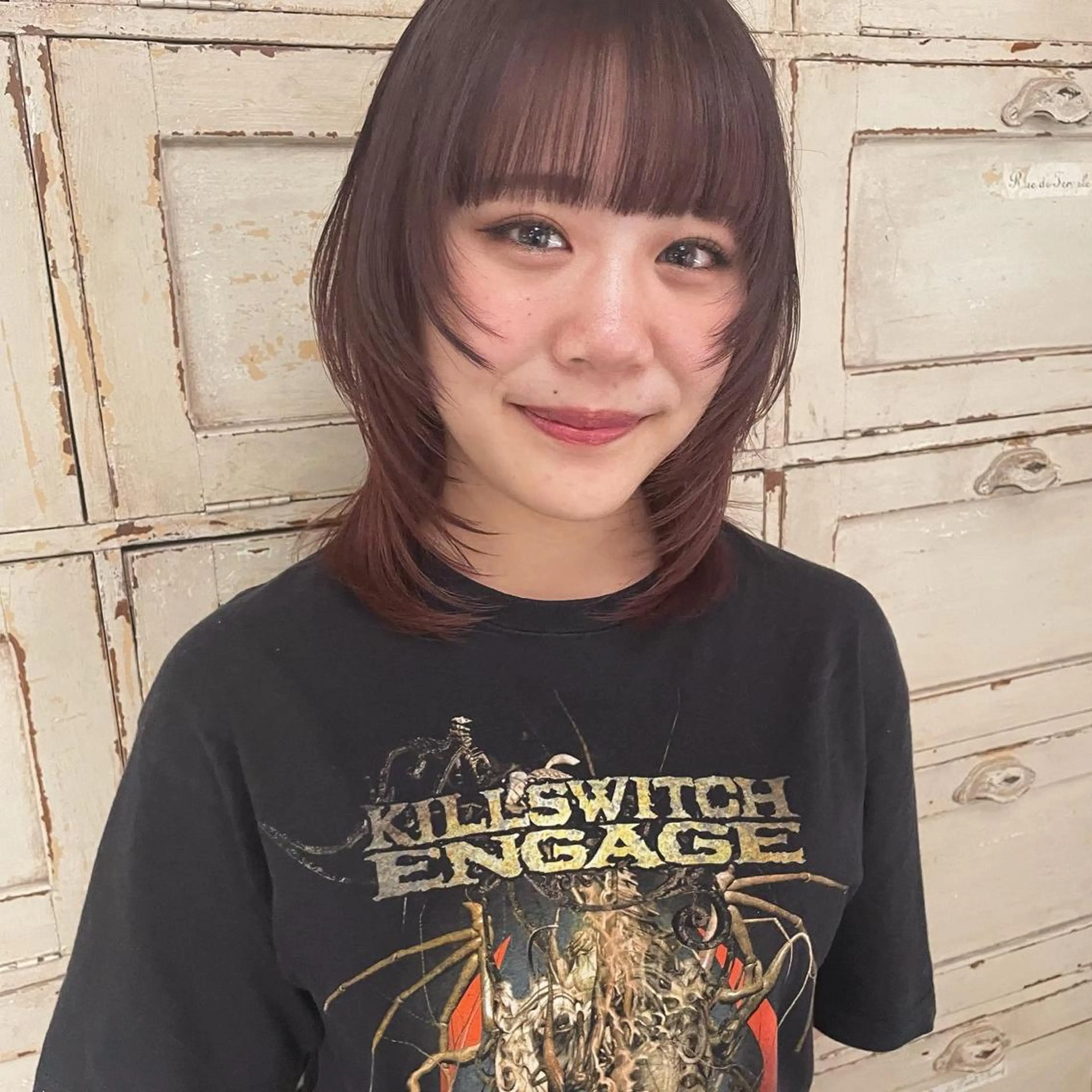 ミディアム カット ヘアカラー RorriM natsuのヘアスタイル