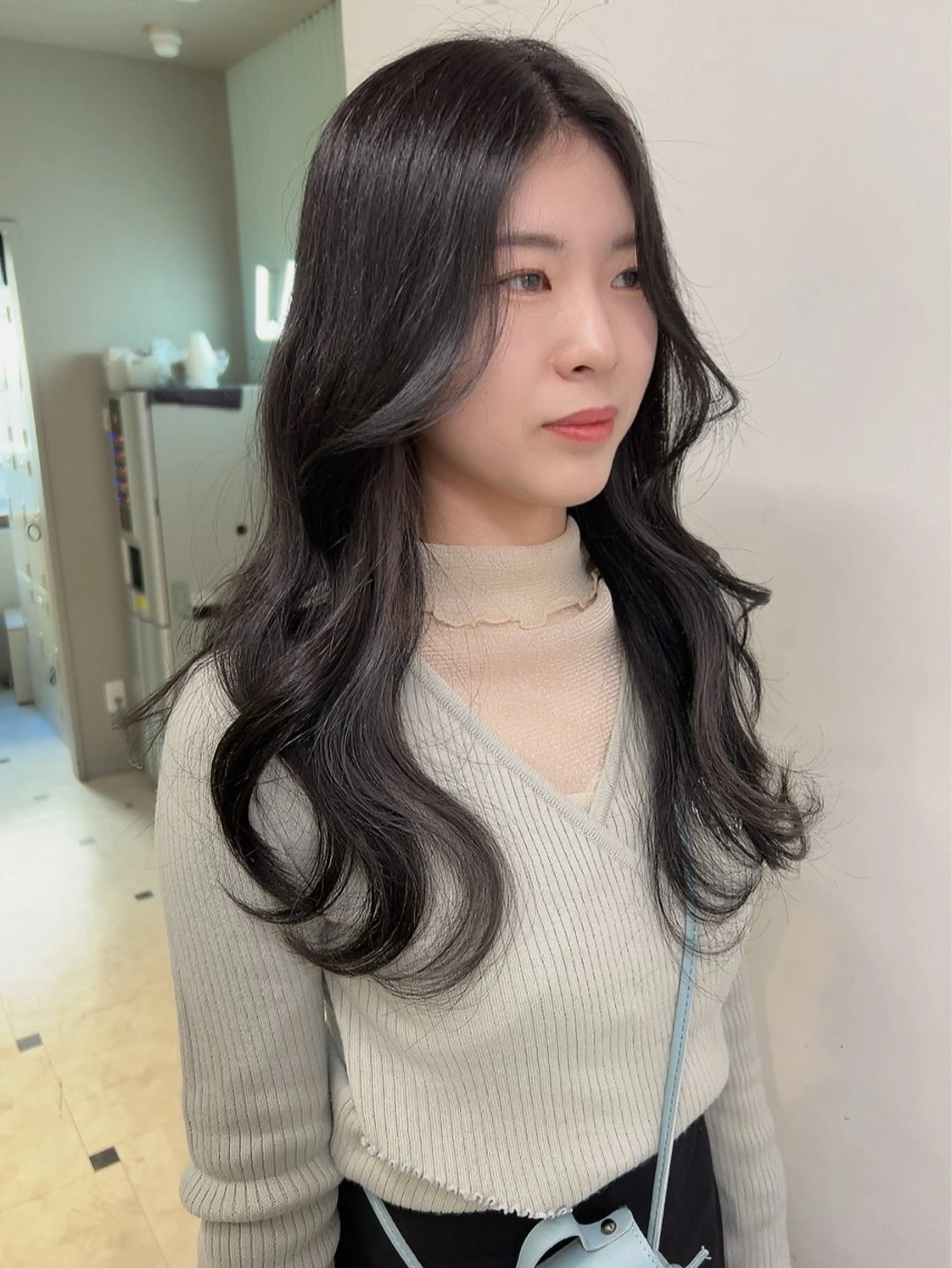 セミロング カラー ヘアカラー トリートメント ヘッドスパ ヘアセット 🥞ベージュ系カラー 【すずきりほ】🥞のヘアスタイル