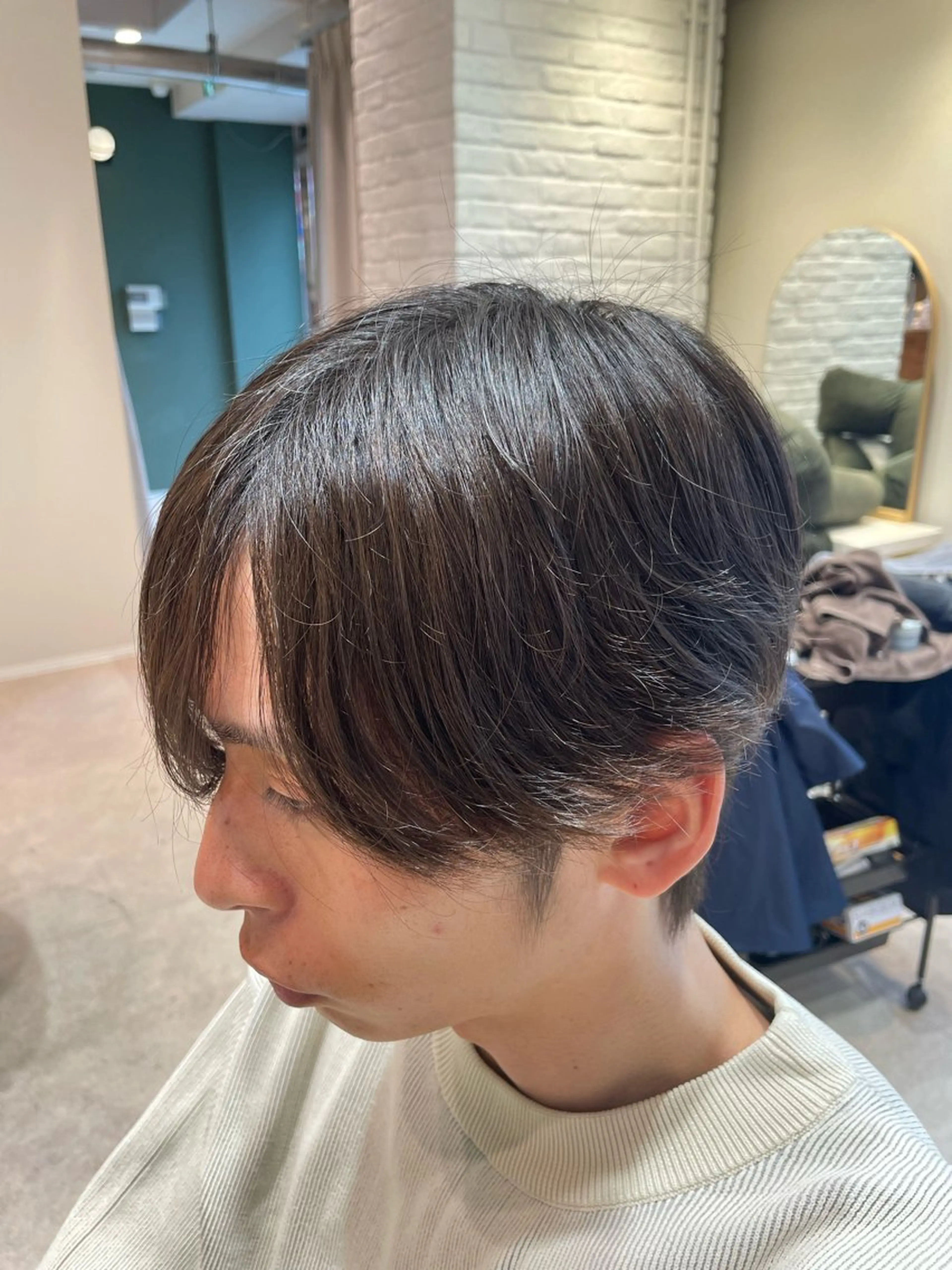 ショート パーマ メンズ メンズパーマ ニュアンスパーマ blanc hair eyelash所属・髪質改善 BlancHairのヘアスタイル