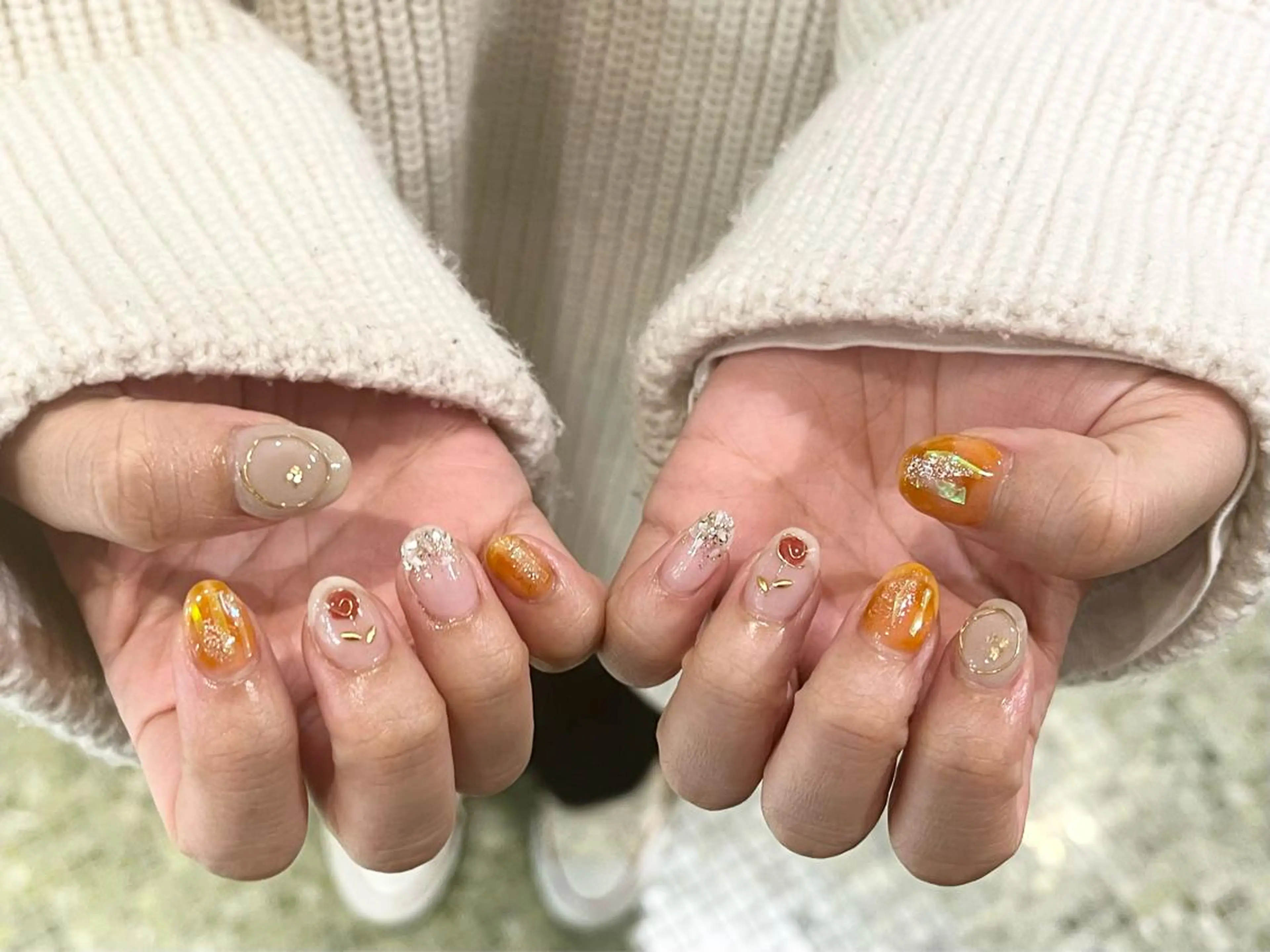 ネイル ハンドネイル 金田 純香のネイルデザイン