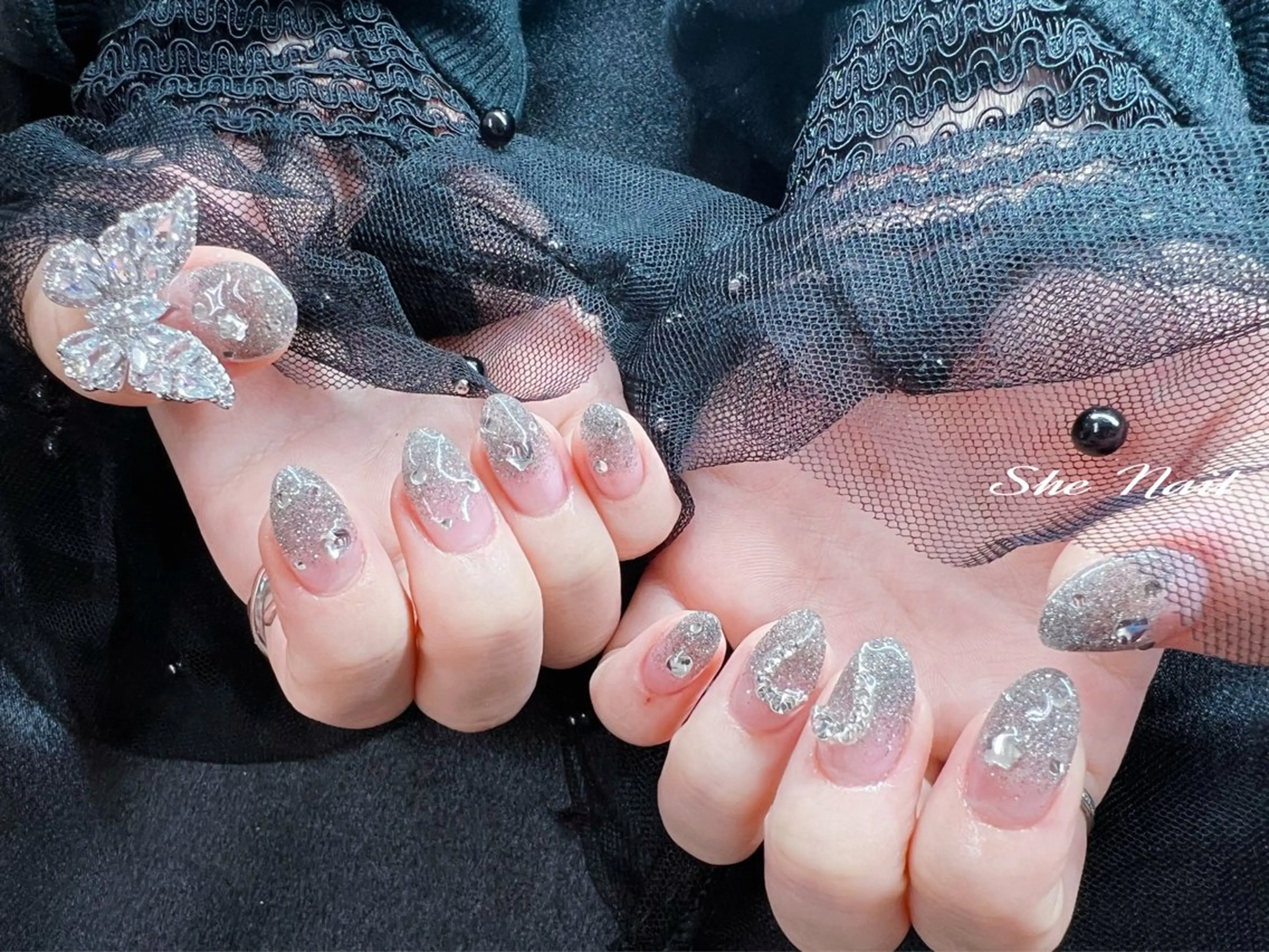 ネイル チークネイル フレンチネイル 持ち込み ワンカラーネイル シンプルネイル ハンドネイル She   Nail所属・ISA_ BELLAのネイルデザイン