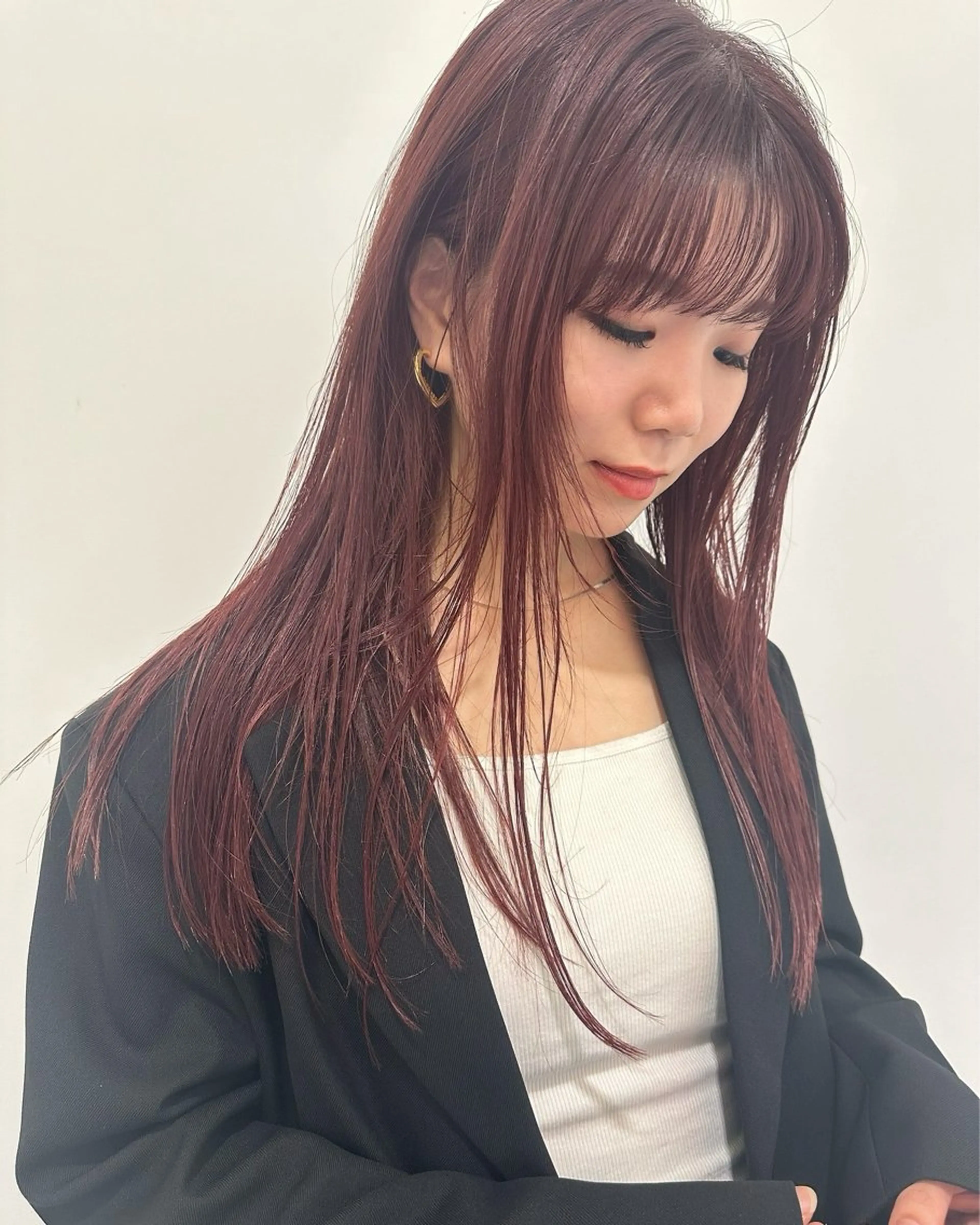 カラー レッドカラー エスポワール所属・YUSHI HORIUCHIのヘアスタイル