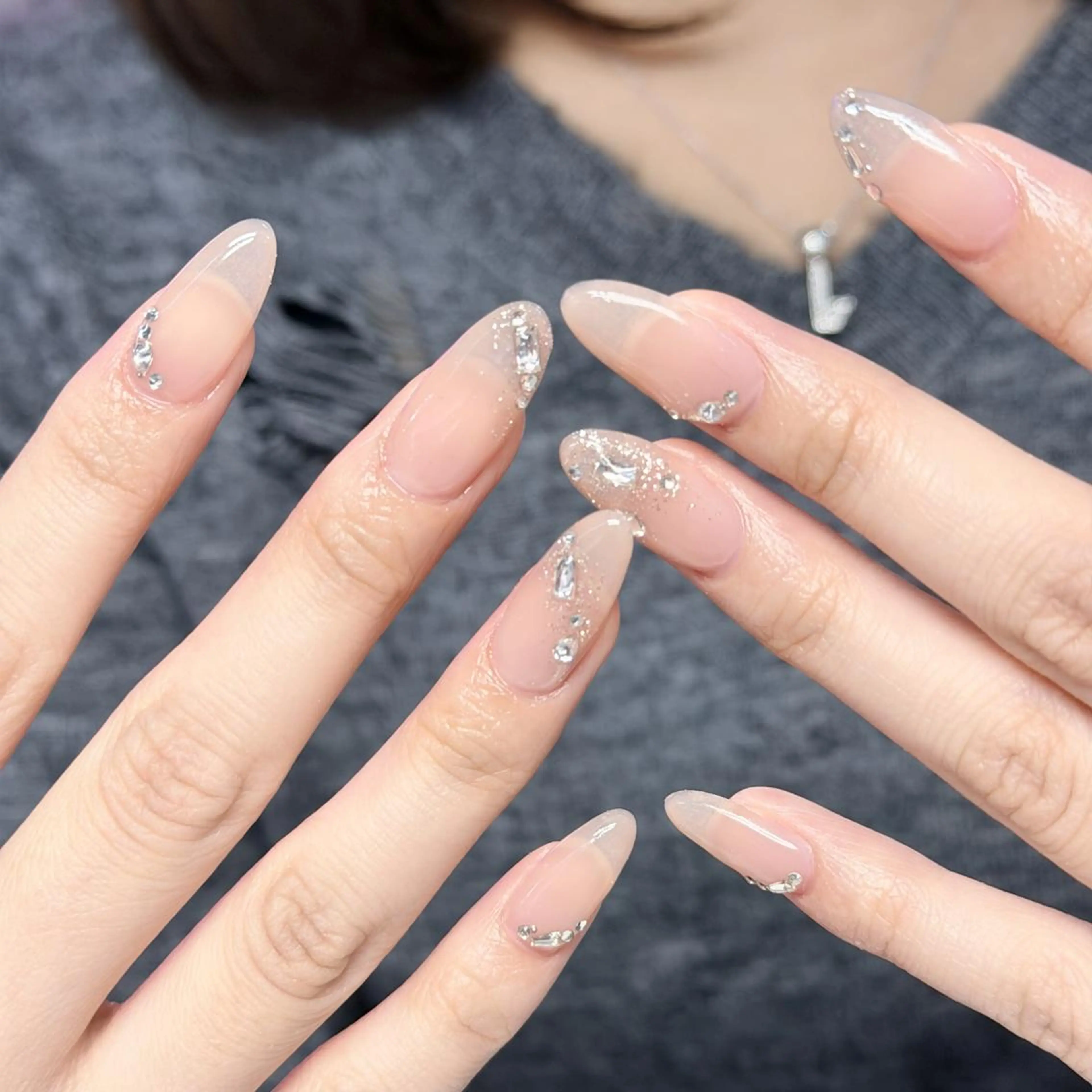 ネイル シンプルネイル ワンホンネイル ハンドネイル WOLTOKYO🌙 渋谷韓国ネイルのネイルデザイン