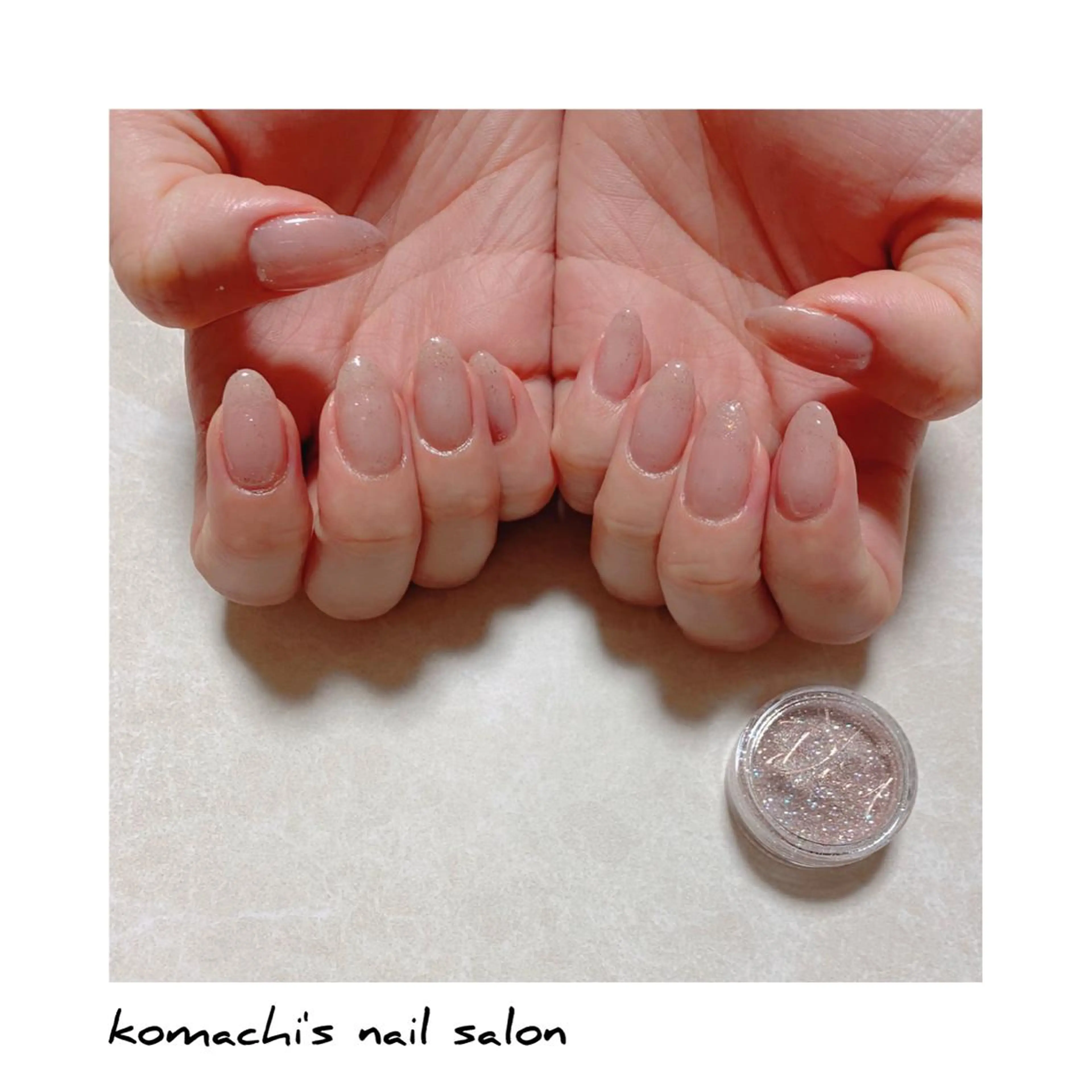 ネイル ラメ(グリッター) オフィスネイル akita kazumiのネイルデザイン