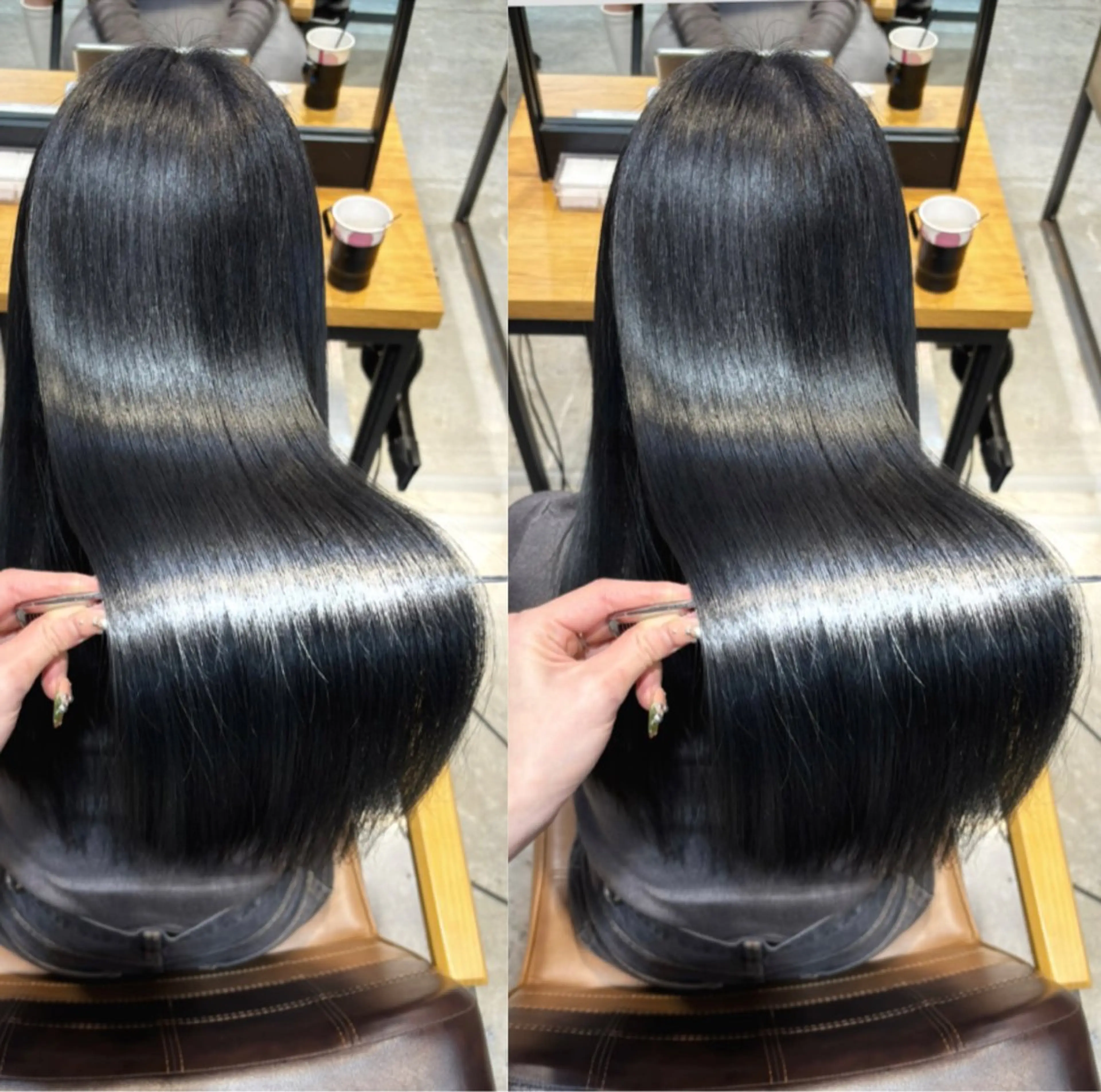 ロング カラー カット 縮毛矯正 トリートメント 新宿/髪質改善/ 縮毛矯正/松永ゆいのヘアスタイル