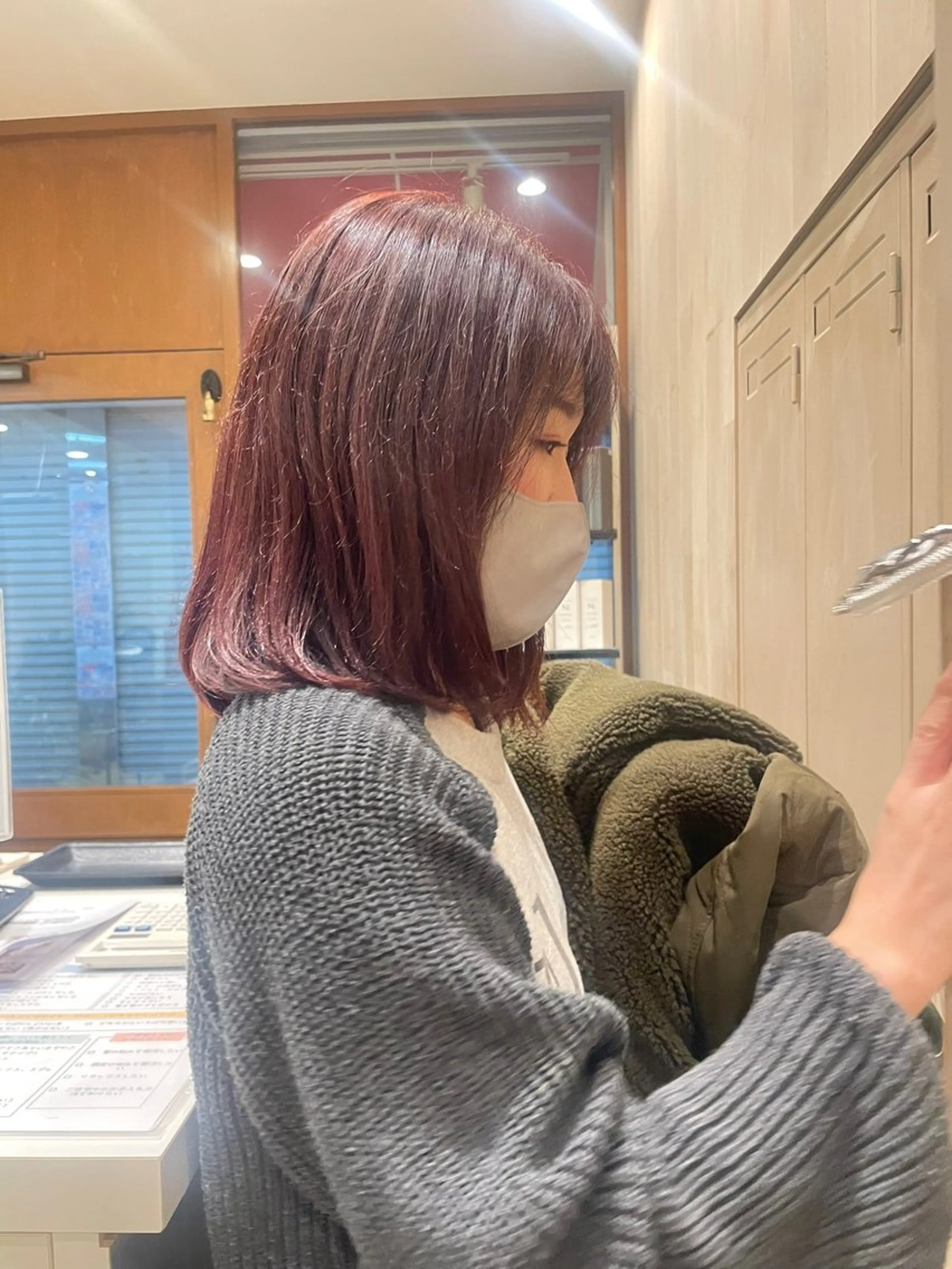 ミディアム カラー ブラウンカラー ピンクカラー ピンクブラウン 髪質改善/Bloss om🌷高橋沙衣のヘアスタイル