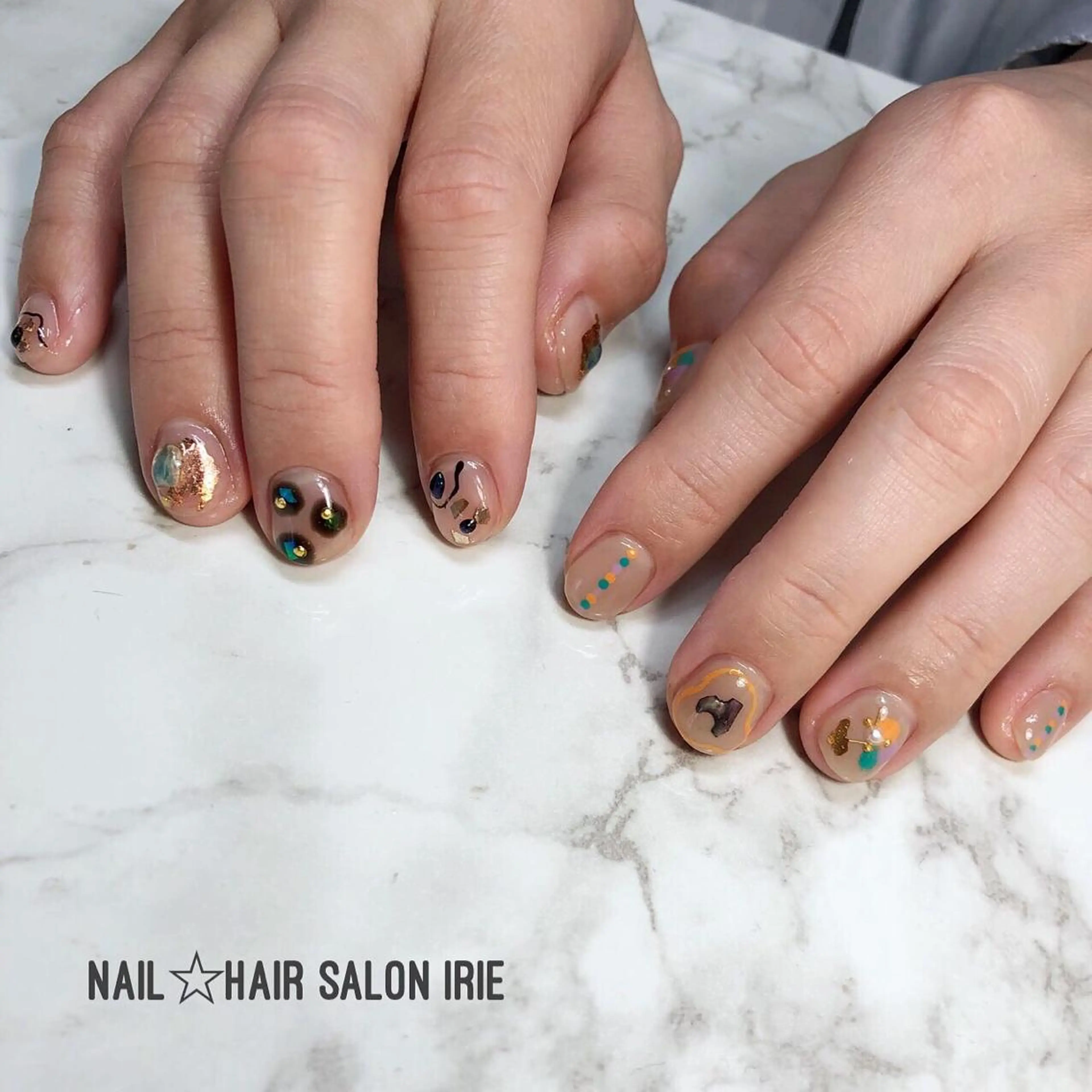ネイル ハンドネイル Hair salon Irie所属・與儀 知佳のネイルデザイン