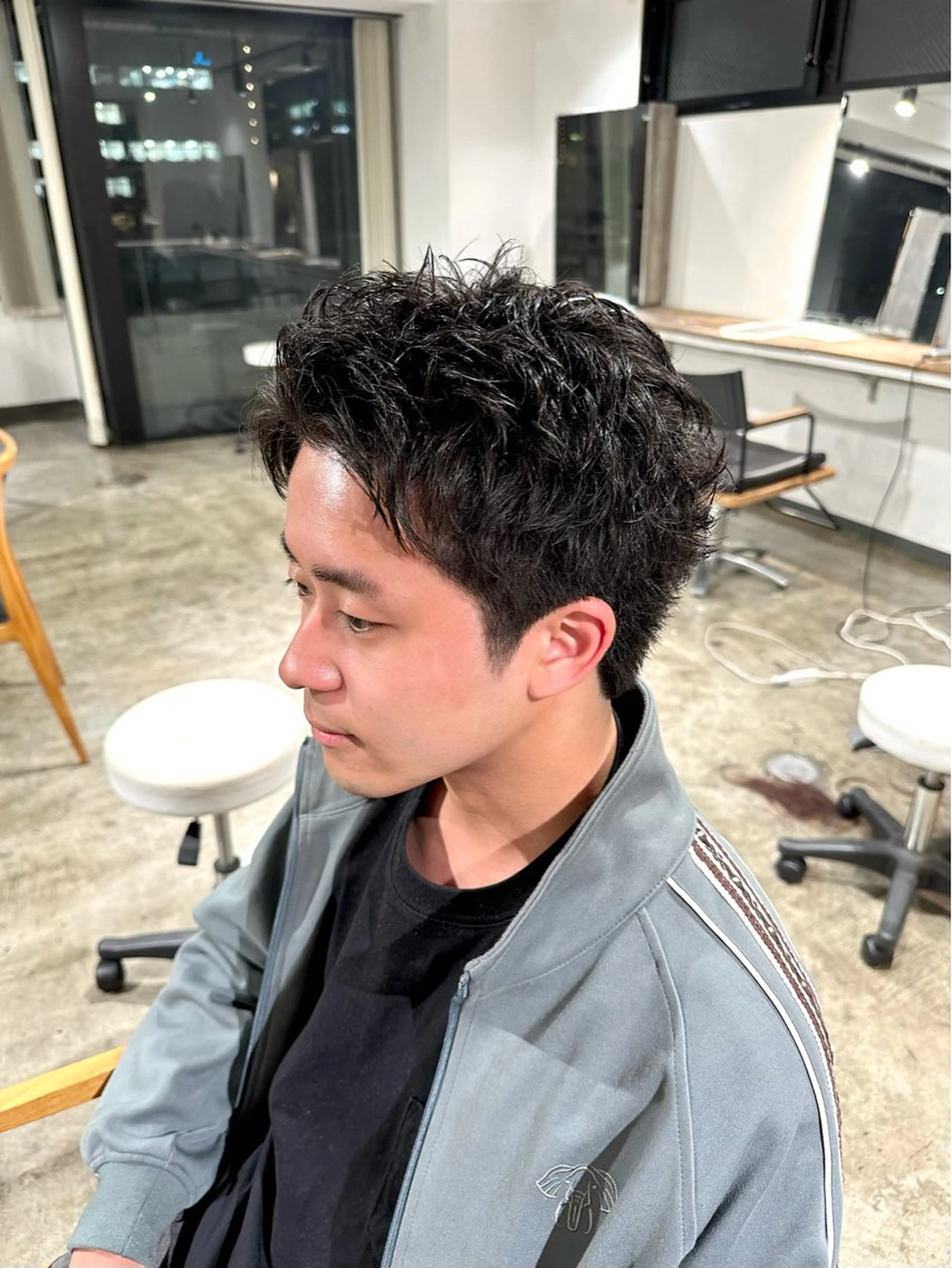 メンズ メンズパーマ スパイキーショート カット 骨格補正施術/メンズ 専門美容師/YUYAのヘアスタイル