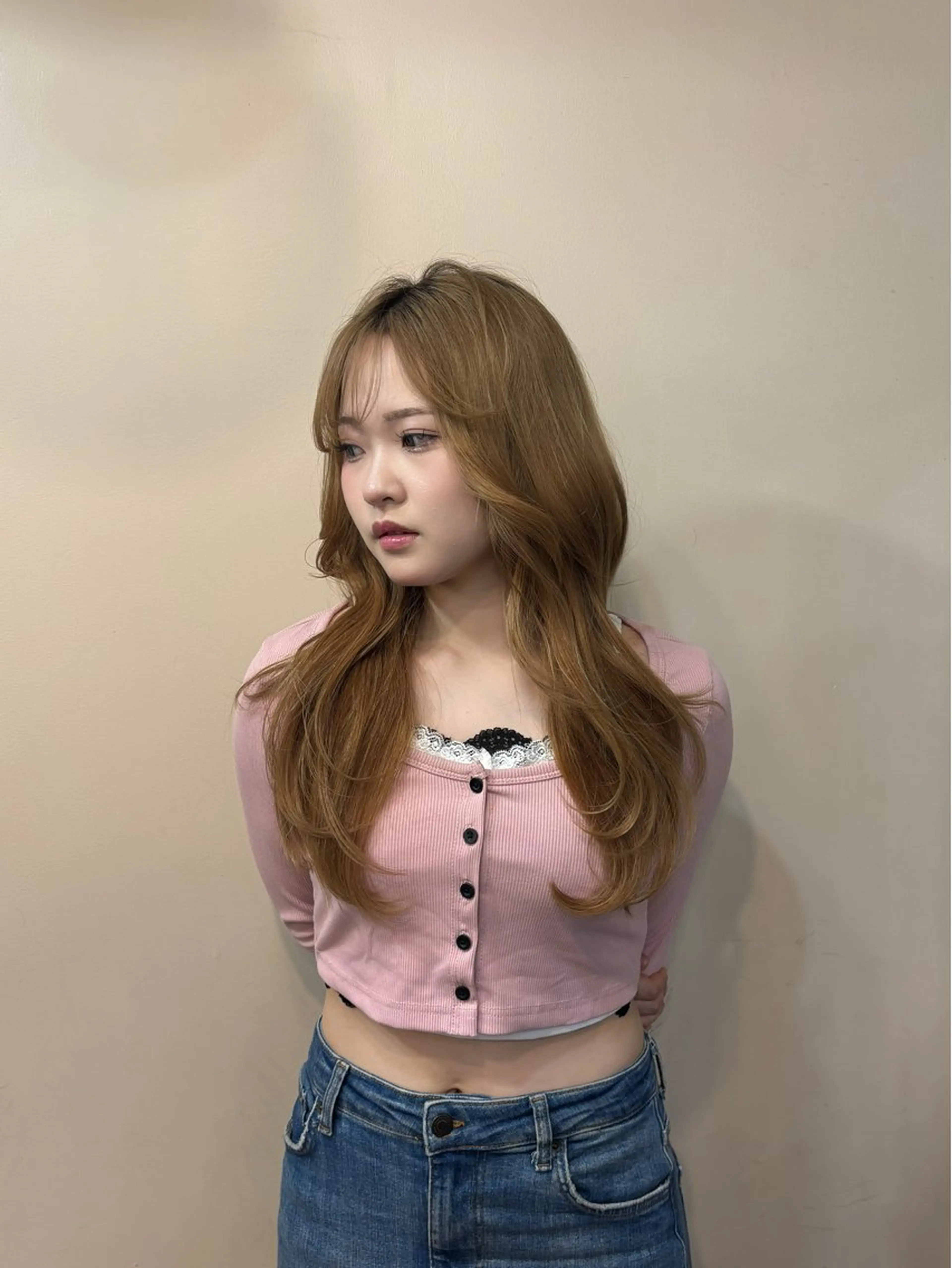 ロング レイヤーカット ミディアム・ボブ ‪✿優李のヘアスタイル