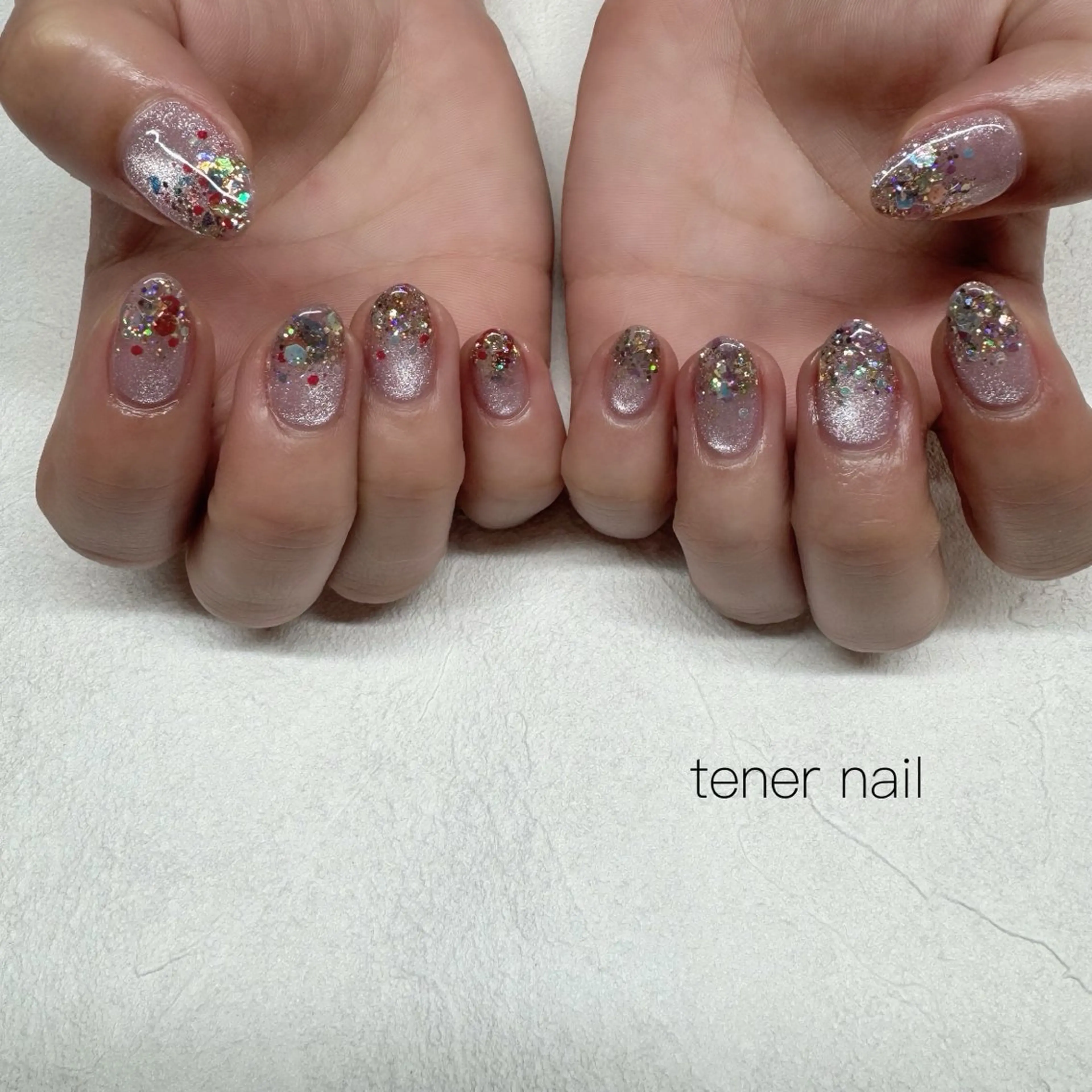 ネイル キラキラネイル ハンドネイル tener  nail  テネルネイル所属・テネルネイル tener nailのネイルデザイン