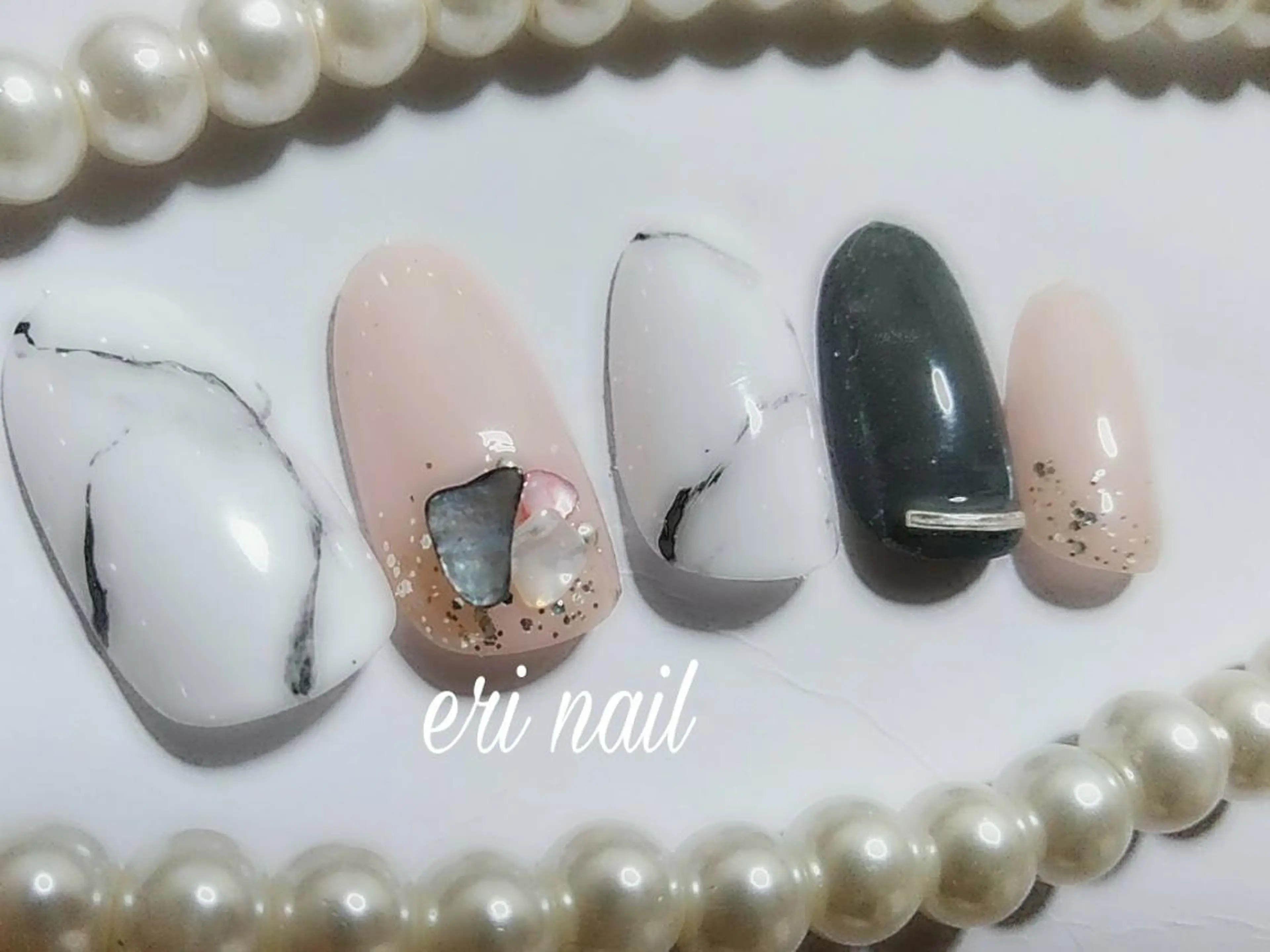 ネイル 大理石ネイル(マーブル) ピンク ＊arbre nail＊.アーブルネイル所属・✯.。 arbre  nail 。✯.のネイルデザイン