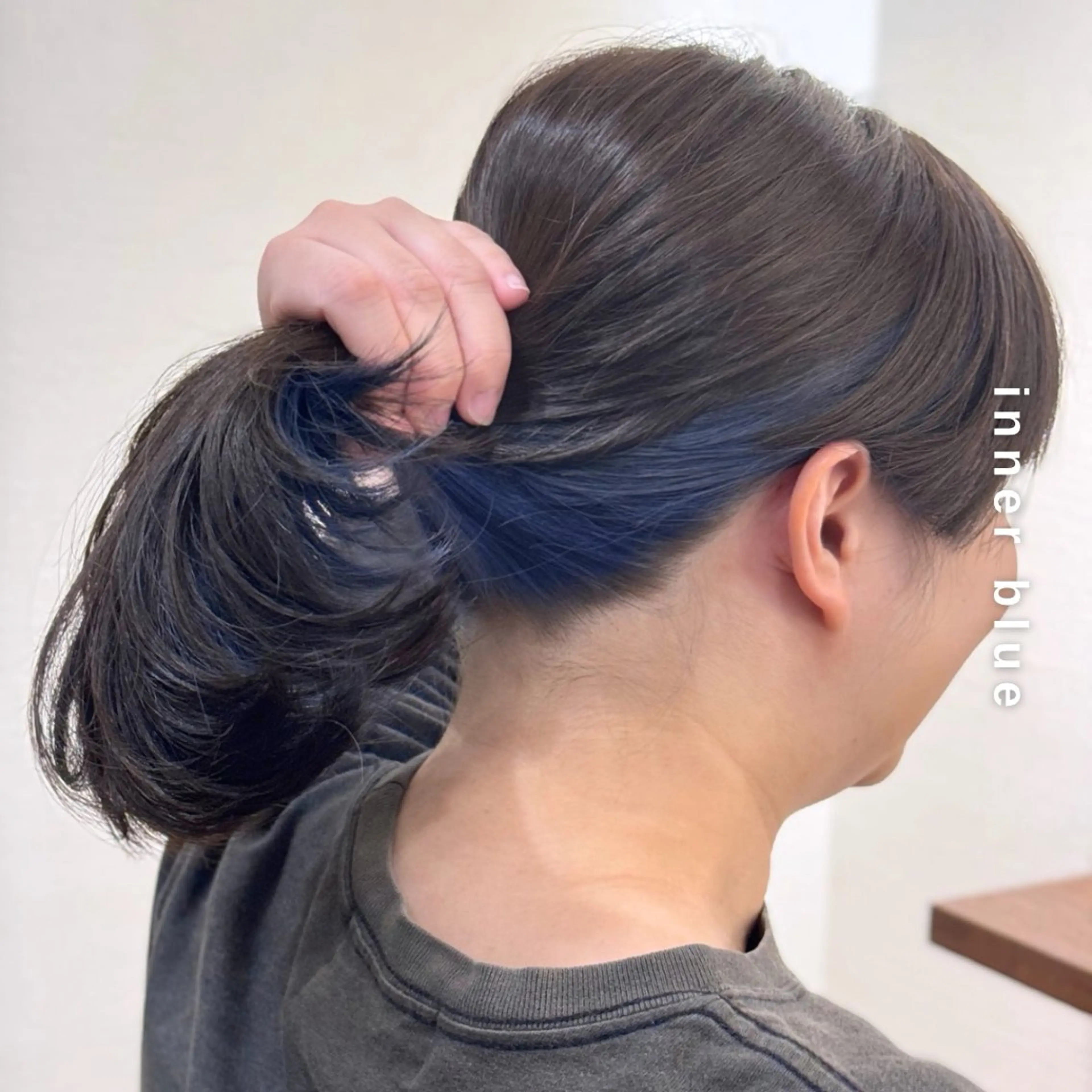 セミロング カラー ブルーカラー ヘアカラー トリートメント ヘアセット Hair&Make newer所属・しんのすけ /モデルさん募集中のヘアスタイル