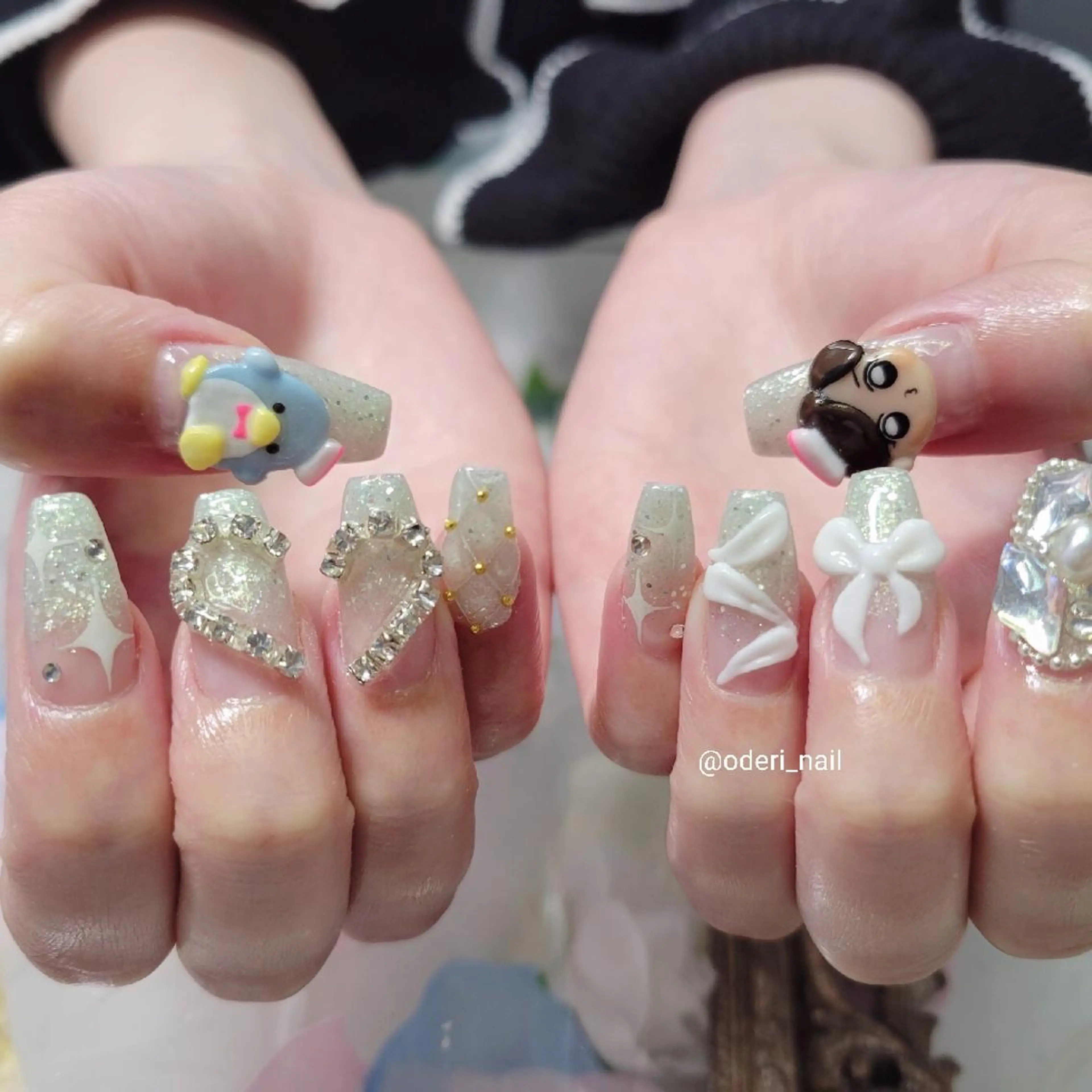 ネイル アートネイル ジェルネイル おで@ oderi_nailのネイルデザイン